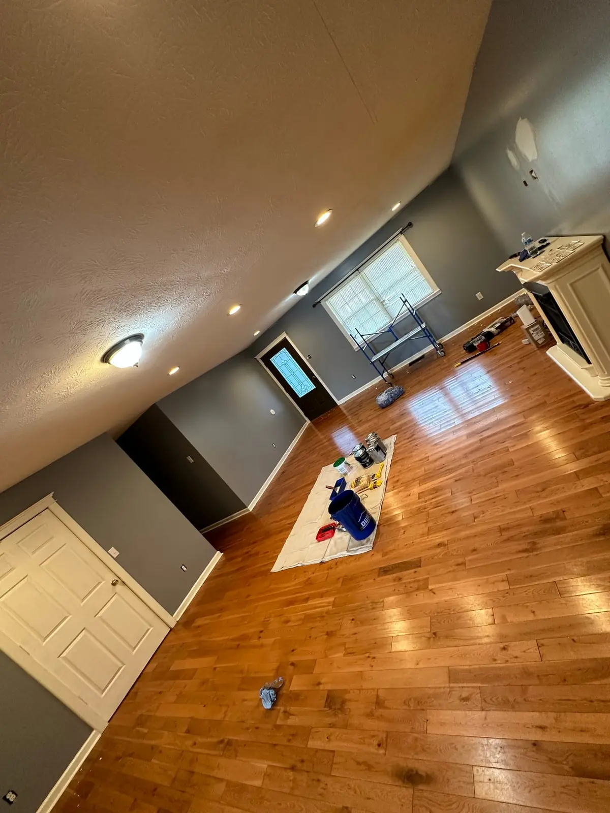 Before — Navy Blue Interior Repaint