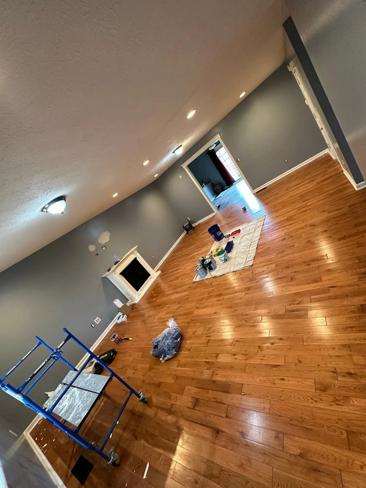 Navy Blue Interior Repaint — Before photo 2