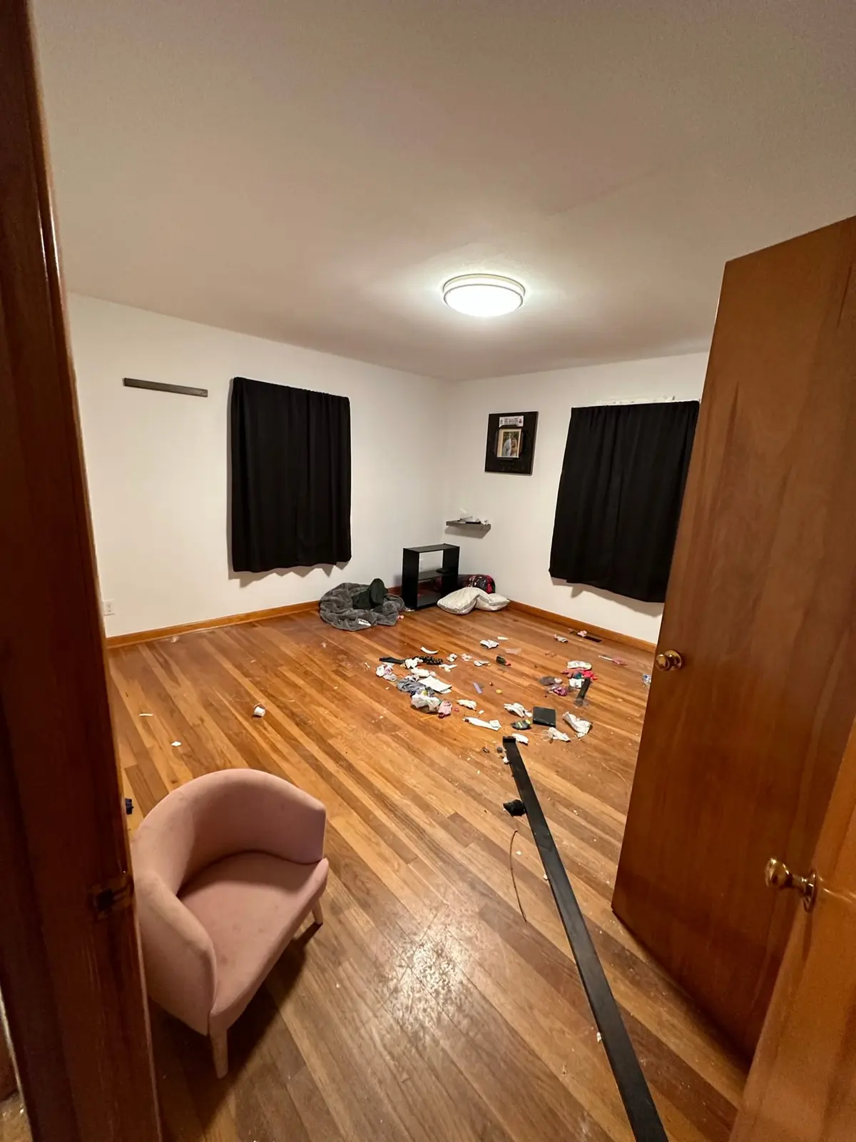 Storm-Damaged Brick Ranch Rebuilt with New Addition — Before photo 5