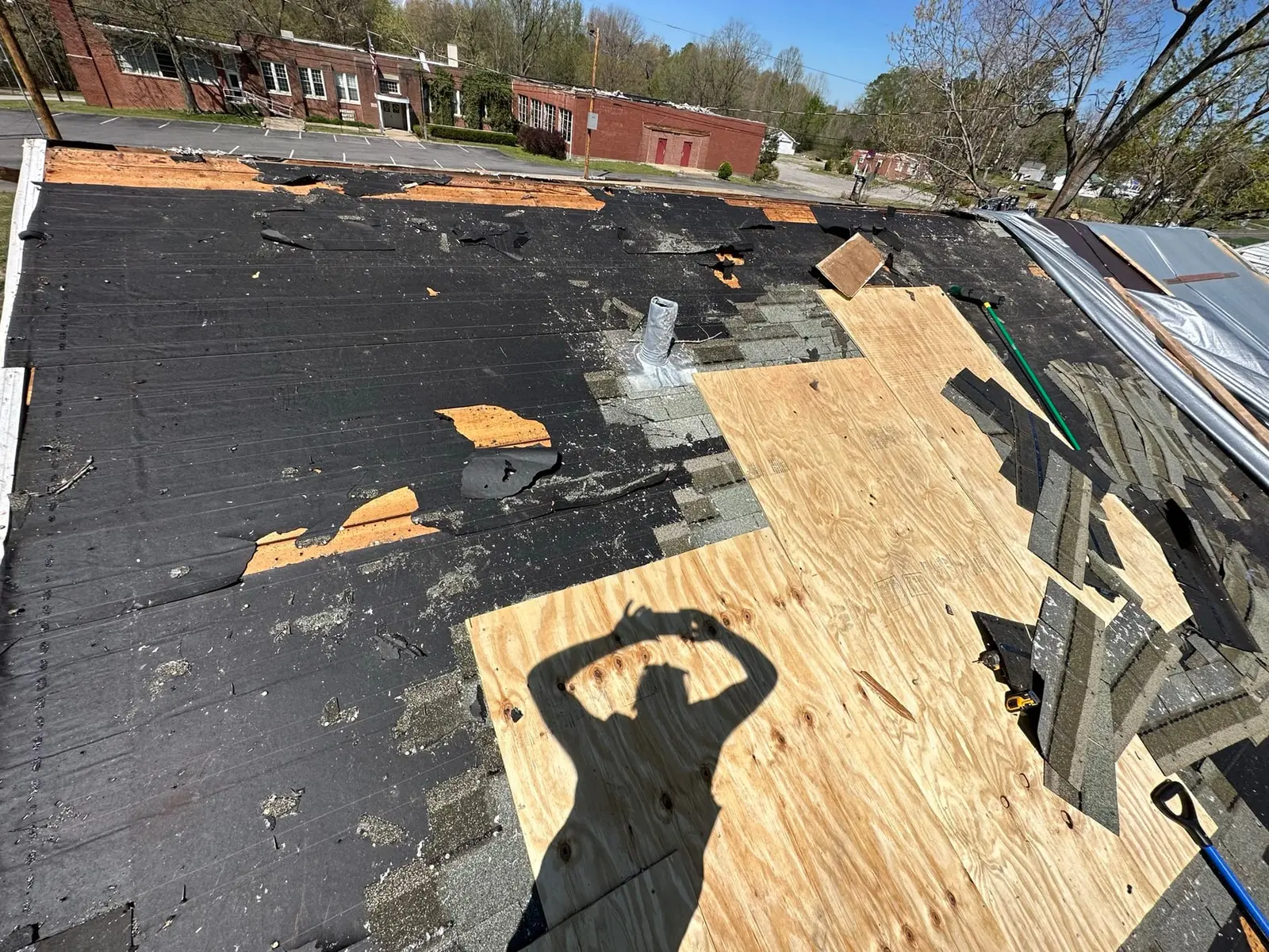Storm-Damaged Brick Ranch Rebuilt with New Addition — Progress photo 7