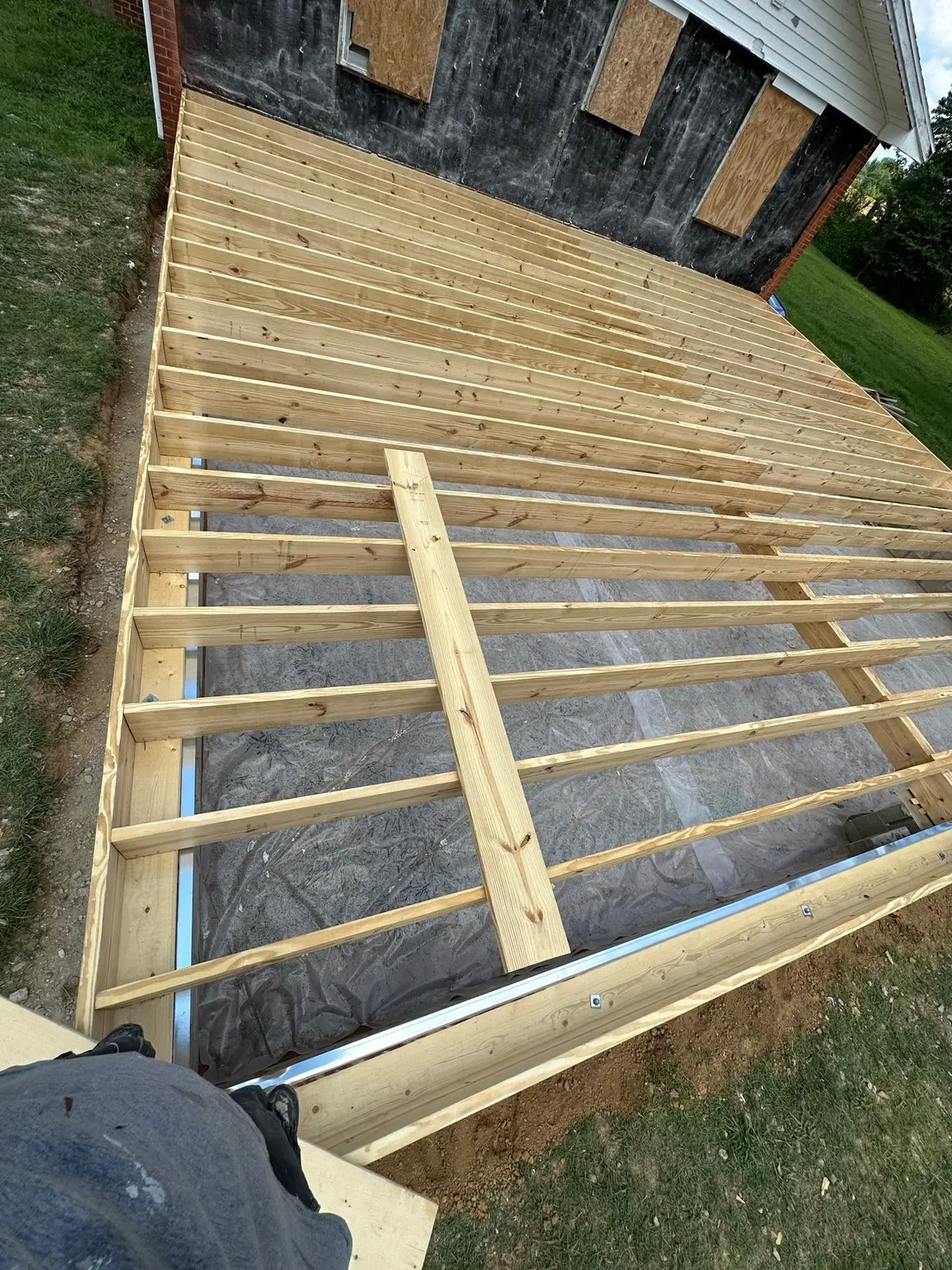 Storm-Damaged Brick Ranch Rebuilt with New Addition — Progress photo 29