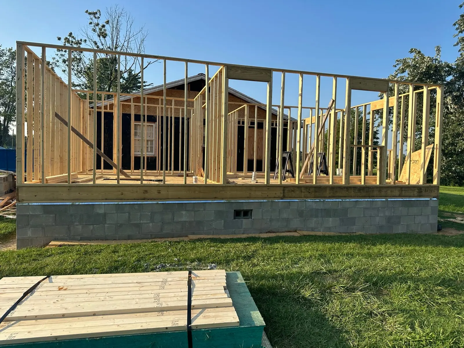 Storm-Damaged Brick Ranch Rebuilt with New Addition — Progress photo 42