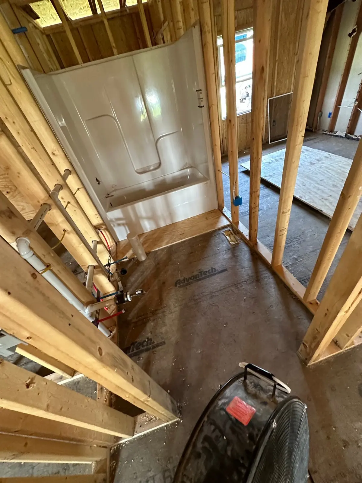 Storm-Damaged Brick Ranch Rebuilt with New Addition — Progress photo 66