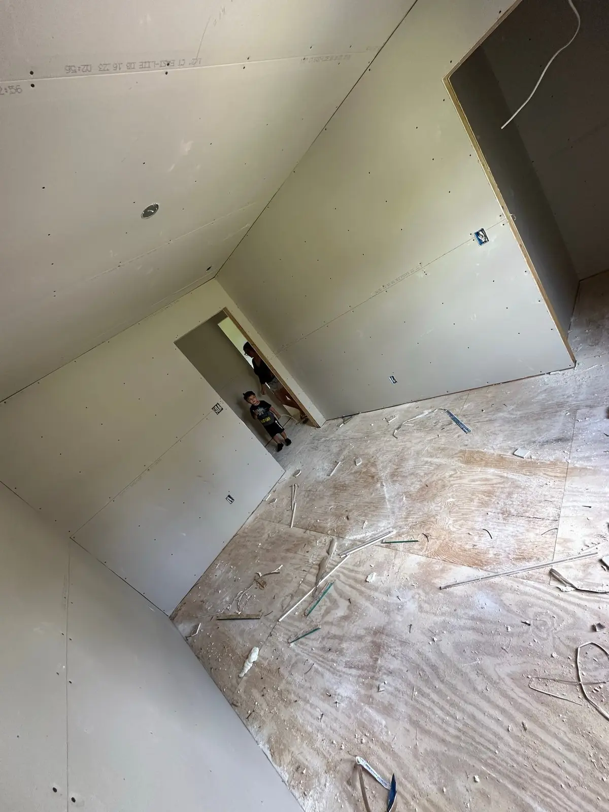 Storm-Damaged Brick Ranch Rebuilt with New Addition — Progress photo 76