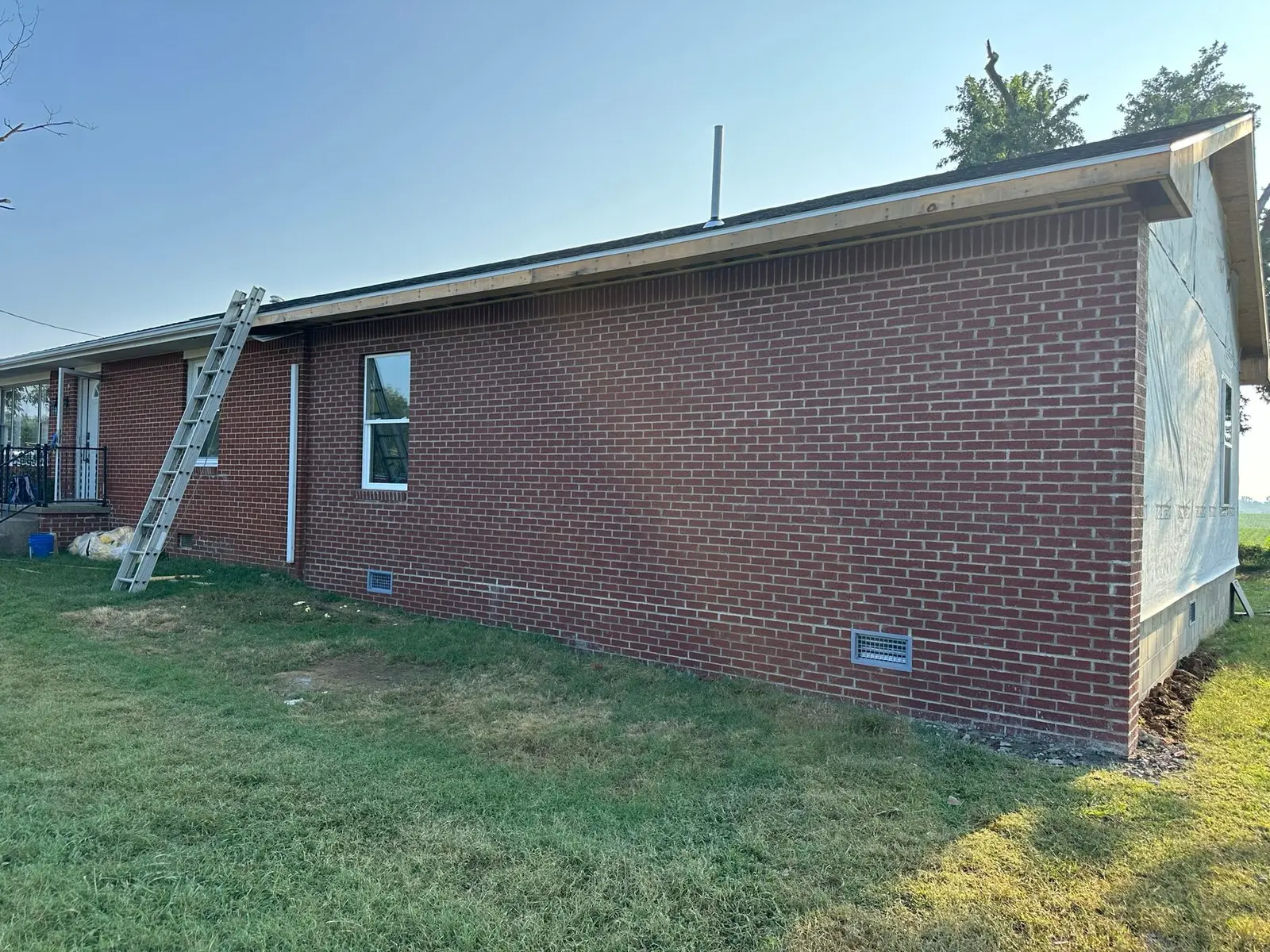 Storm-Damaged Brick Ranch Rebuilt with New Addition — Progress photo 82