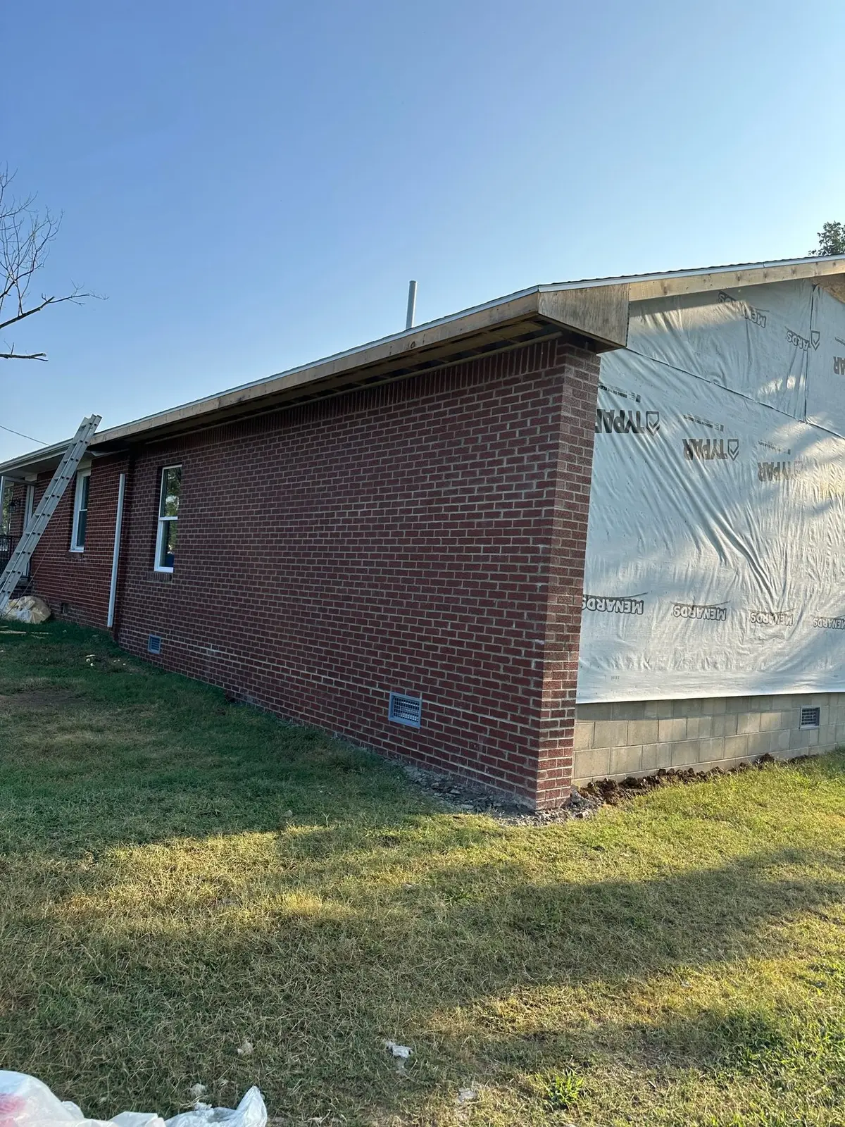 Storm-Damaged Brick Ranch Rebuilt with New Addition — Progress photo 83