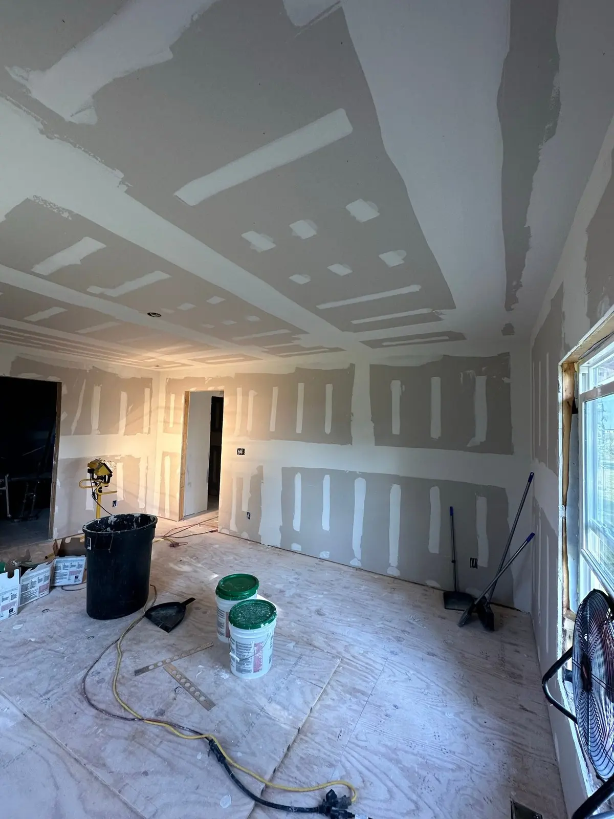Storm-Damaged Brick Ranch Rebuilt with New Addition — Progress photo 85