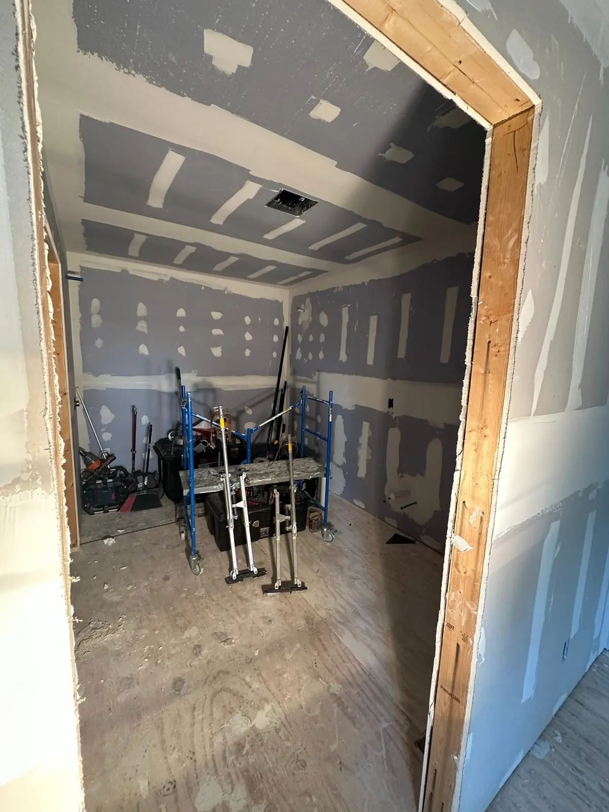 Storm-Damaged Brick Ranch Rebuilt with New Addition — Progress photo 86