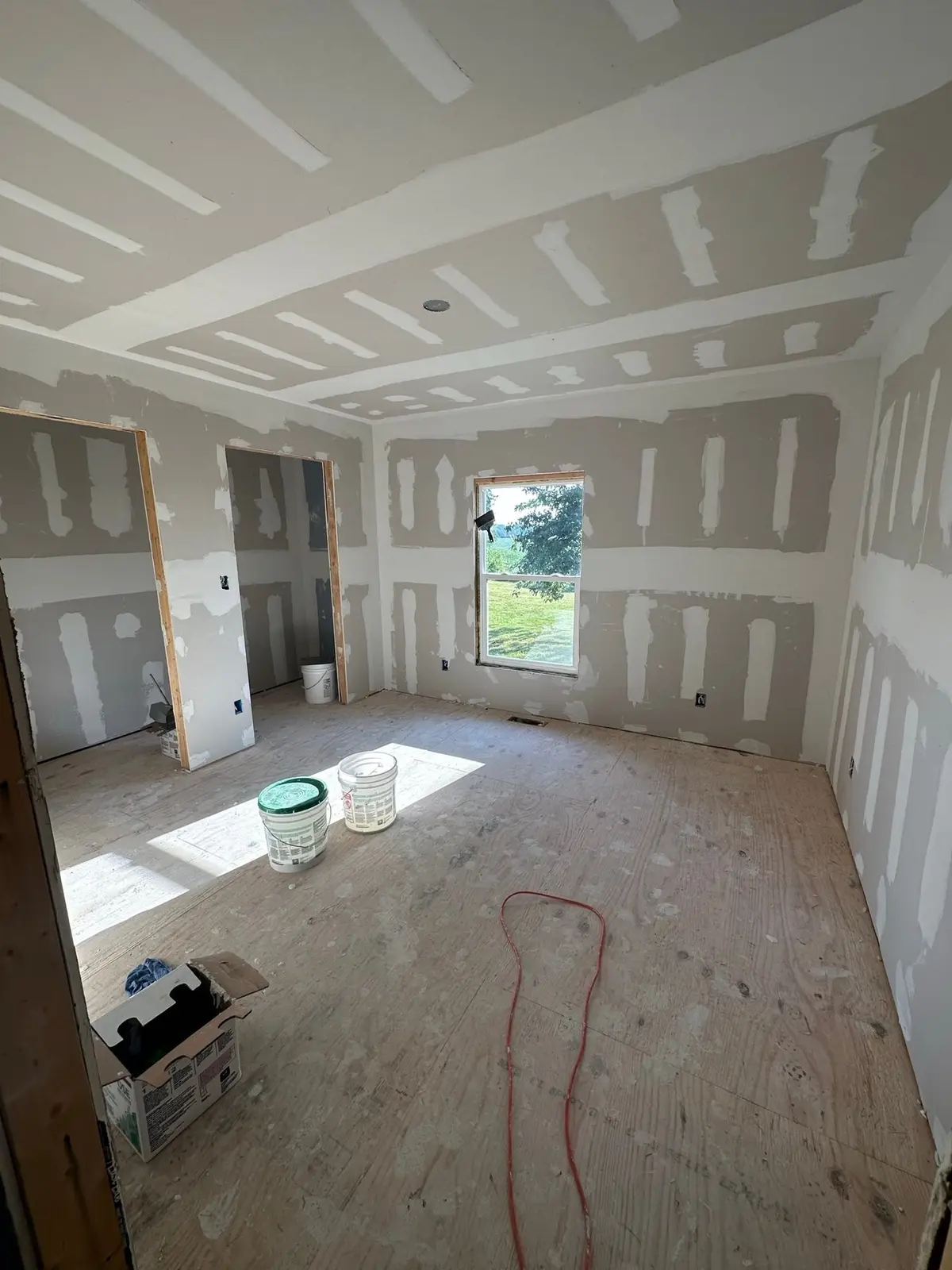Storm-Damaged Brick Ranch Rebuilt with New Addition — Progress photo 87
