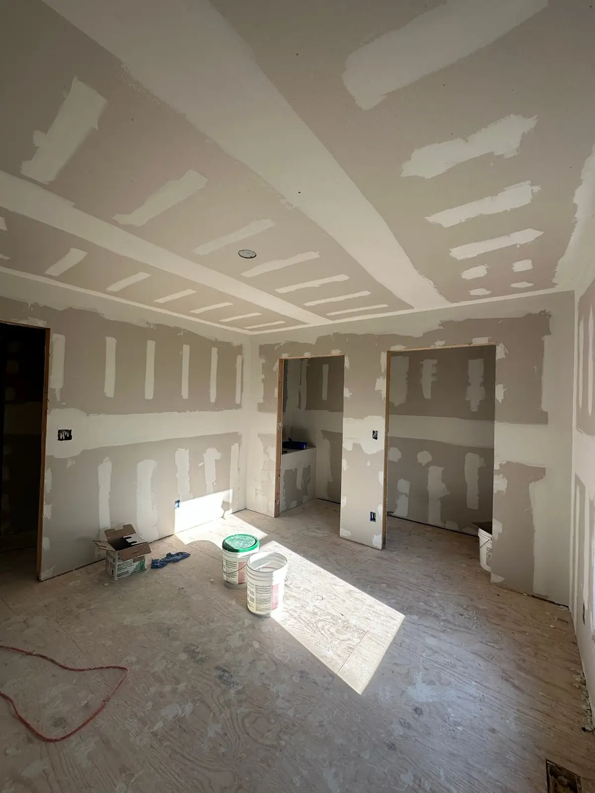 Storm-Damaged Brick Ranch Rebuilt with New Addition — Progress photo 88