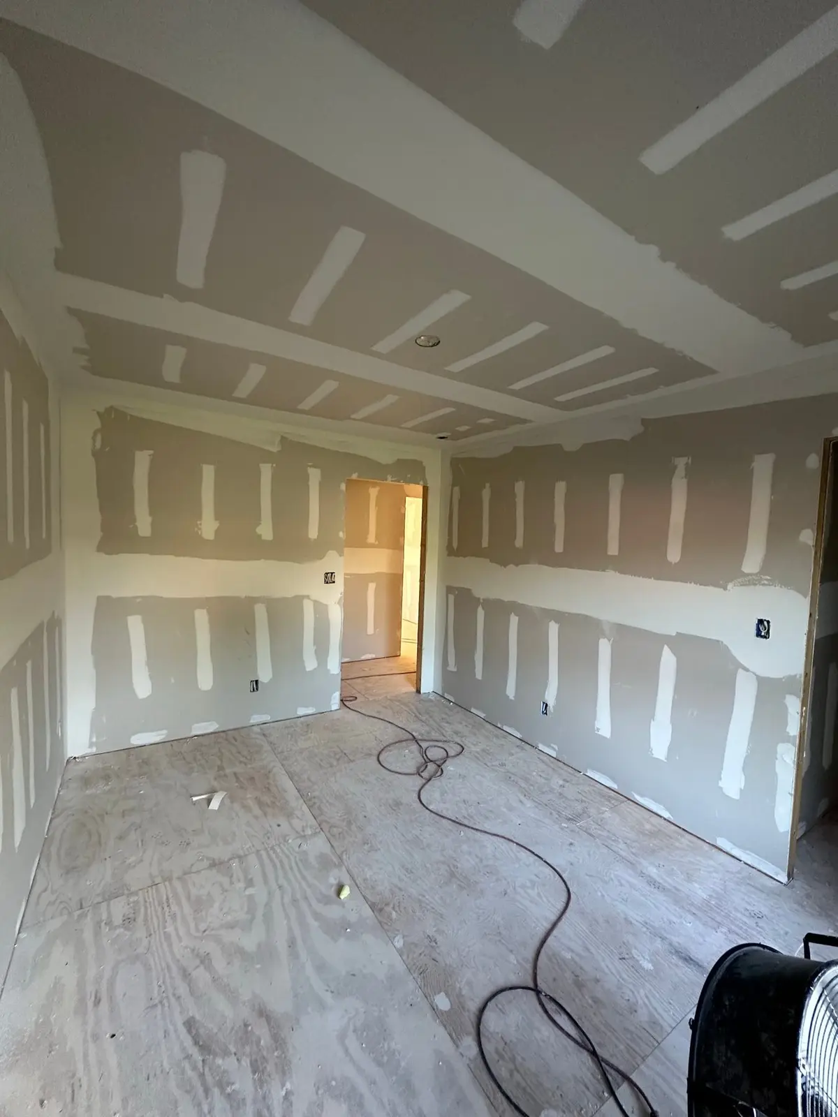 Storm-Damaged Brick Ranch Rebuilt with New Addition — Progress photo 91