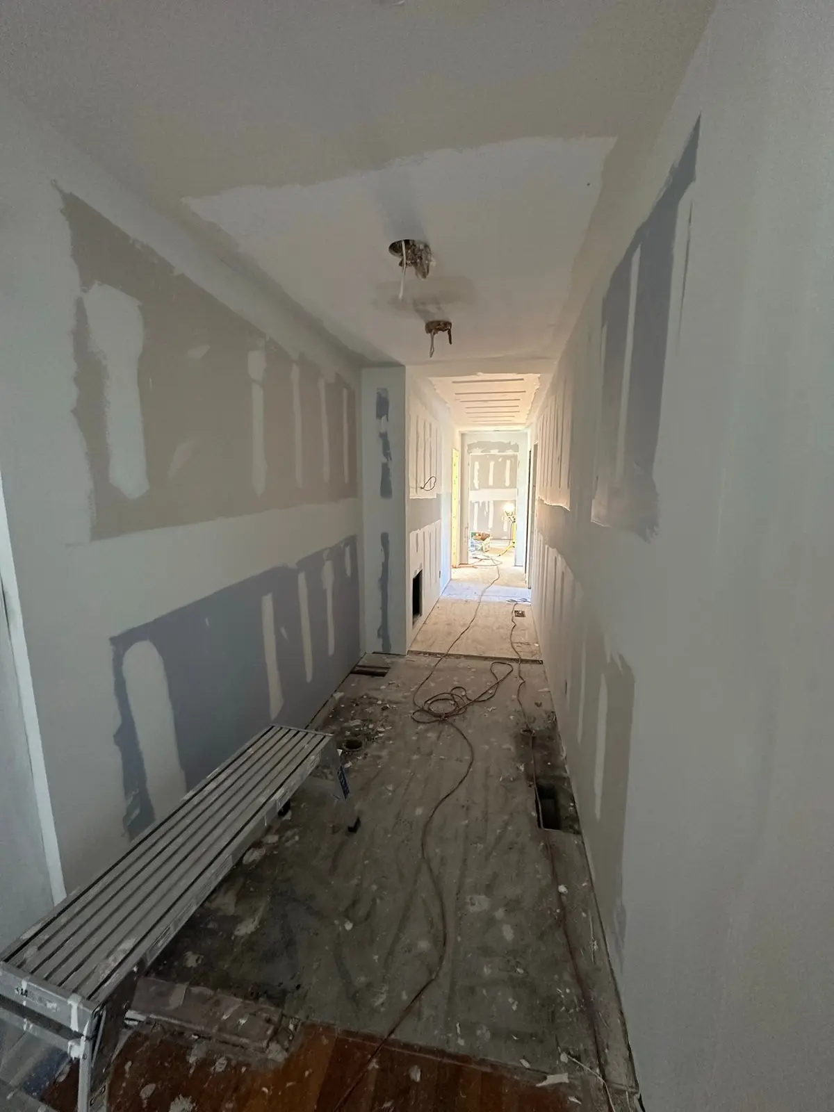 Storm-Damaged Brick Ranch Rebuilt with New Addition — Progress photo 93