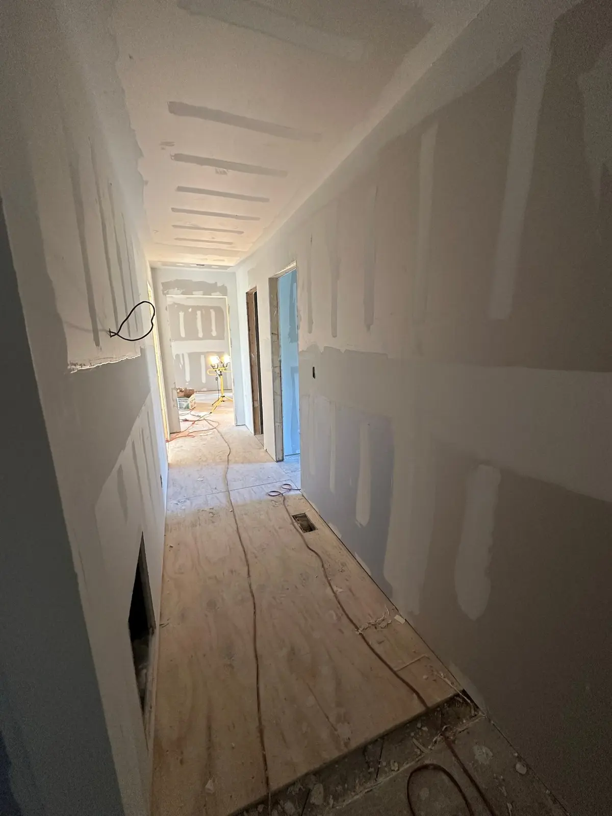 Storm-Damaged Brick Ranch Rebuilt with New Addition — Progress photo 95