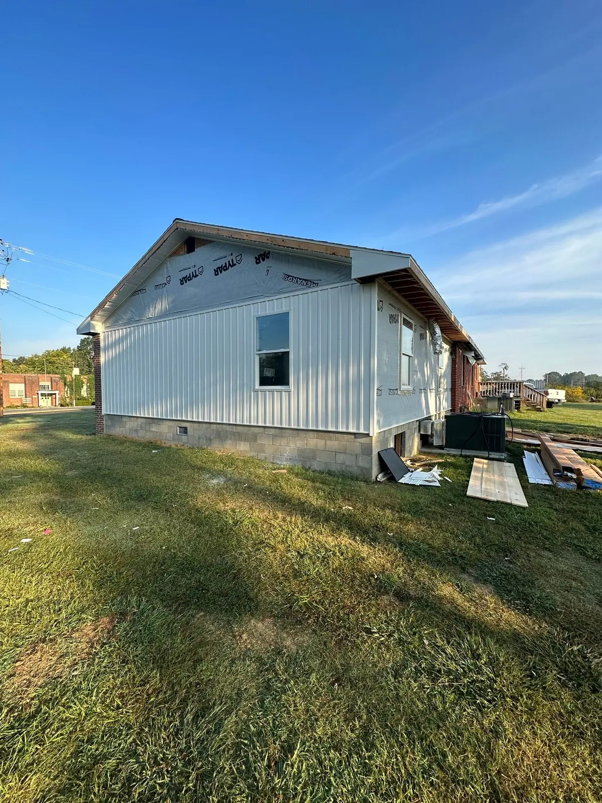 Storm-Damaged Brick Ranch Rebuilt with New Addition — Progress photo 96