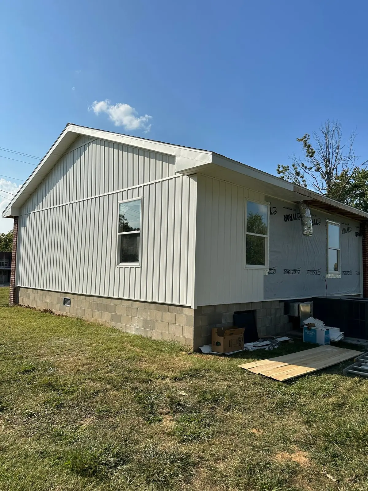 Storm-Damaged Brick Ranch Rebuilt with New Addition — Progress photo 99
