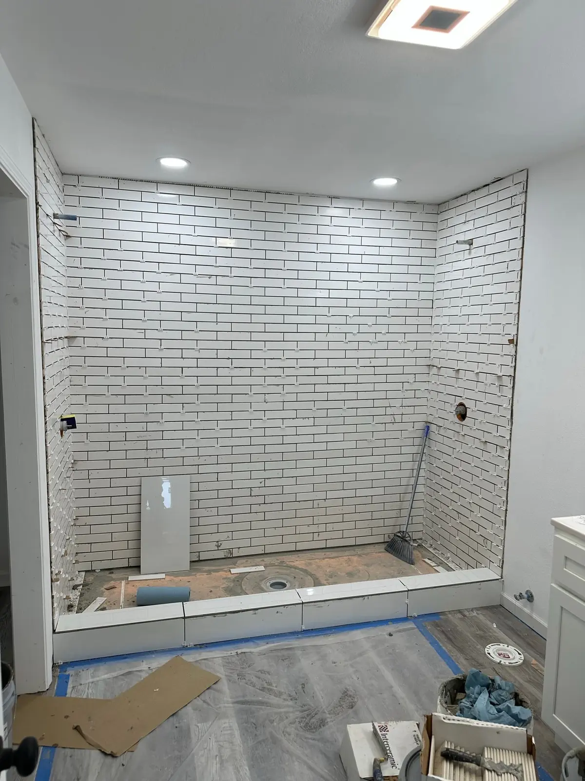 Storm-Damaged Brick Ranch Rebuilt with New Addition — Progress photo 102