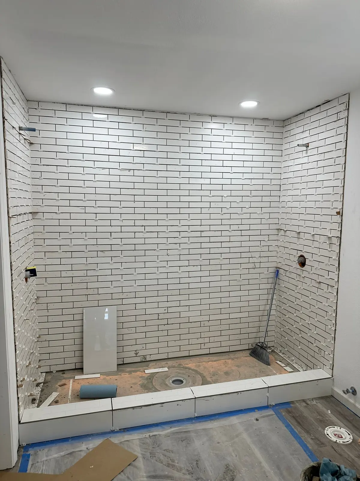 Storm-Damaged Brick Ranch Rebuilt with New Addition — Progress photo 103
