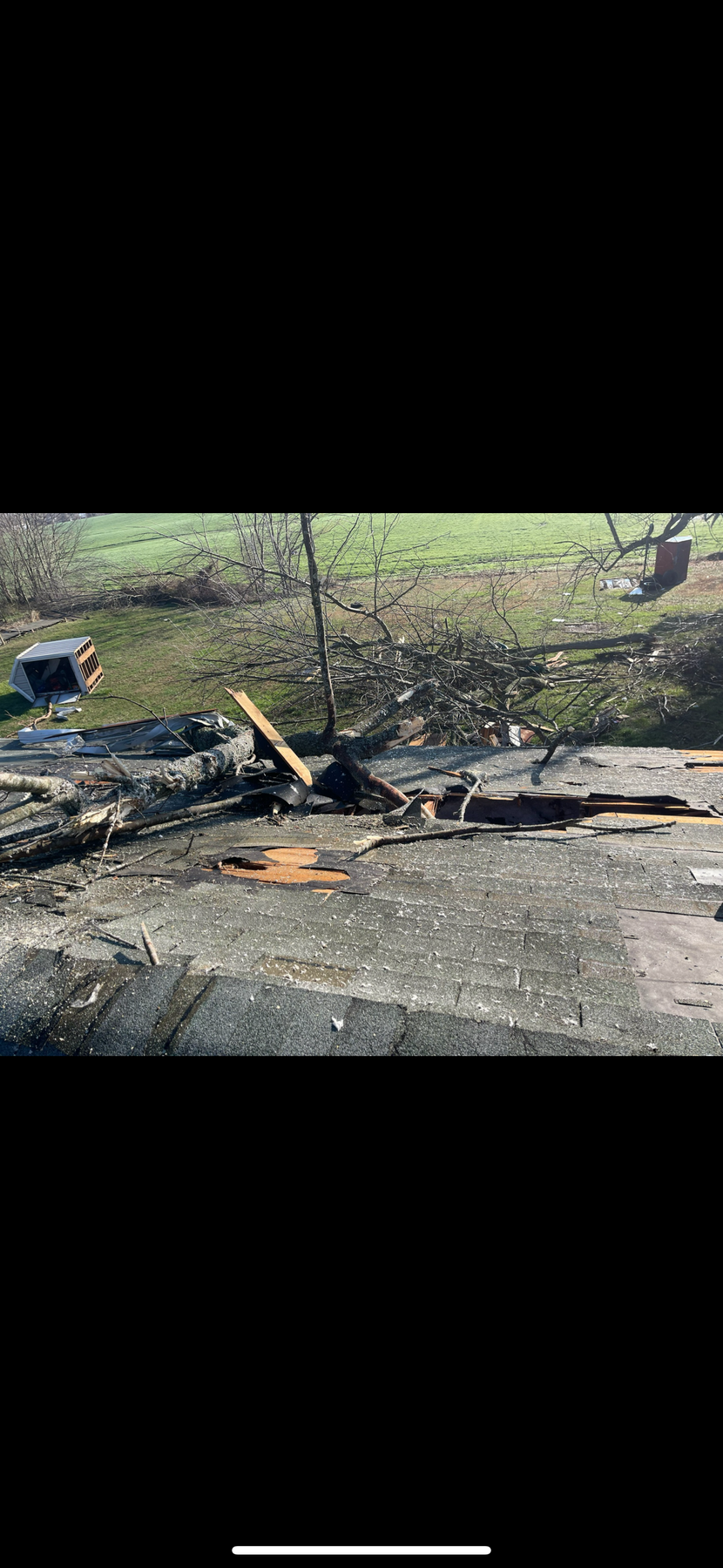 Before · Original storm damage · original photo 1867