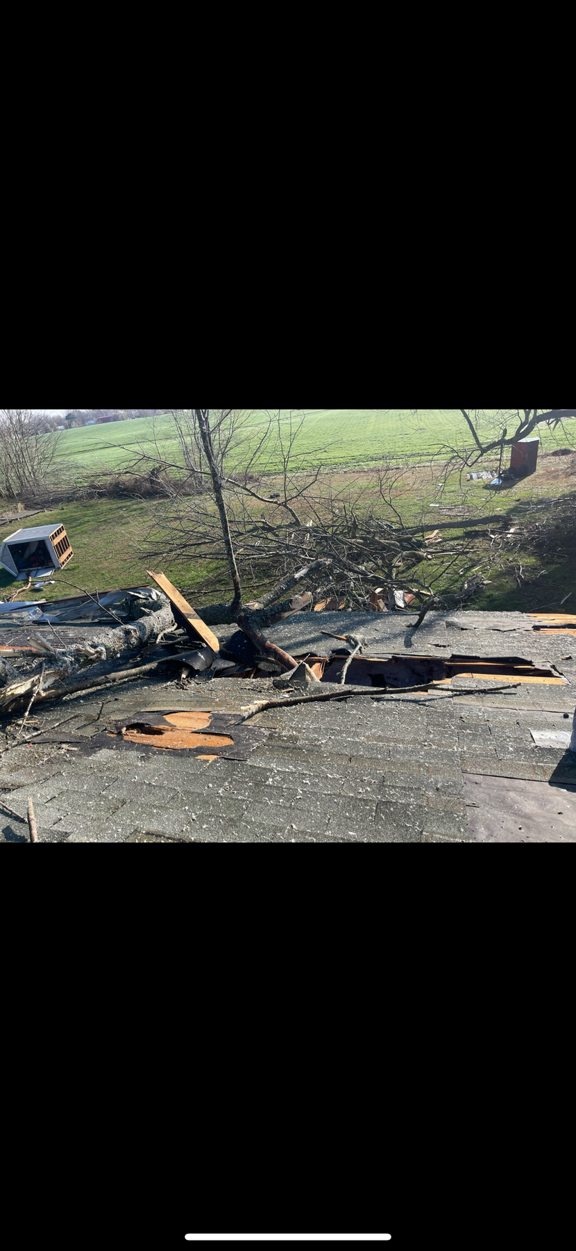 Before · Original storm damage · original photo 1869