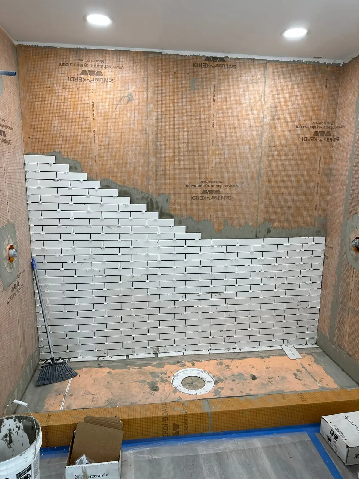 Storm-Damaged Brick Ranch Rebuilt with New Addition — Progress photo 1