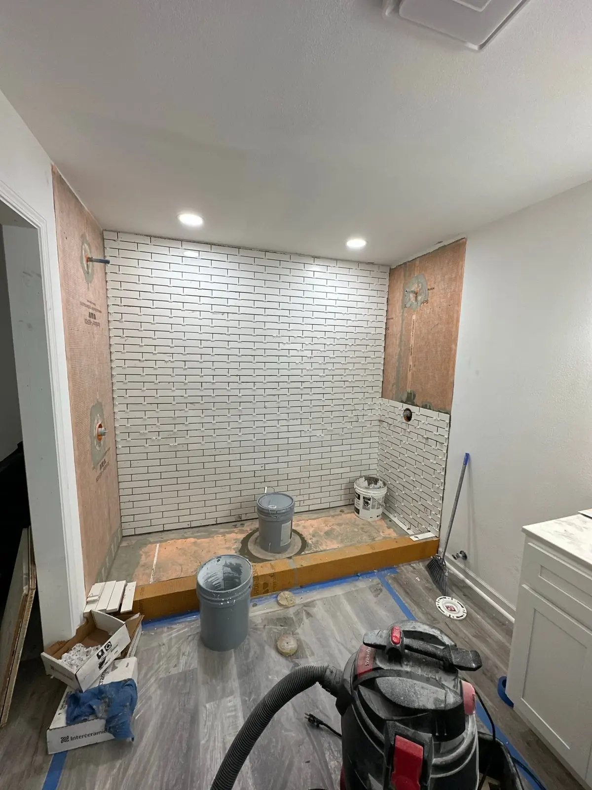 Storm-Damaged Brick Ranch Rebuilt with New Addition — Progress photo 2