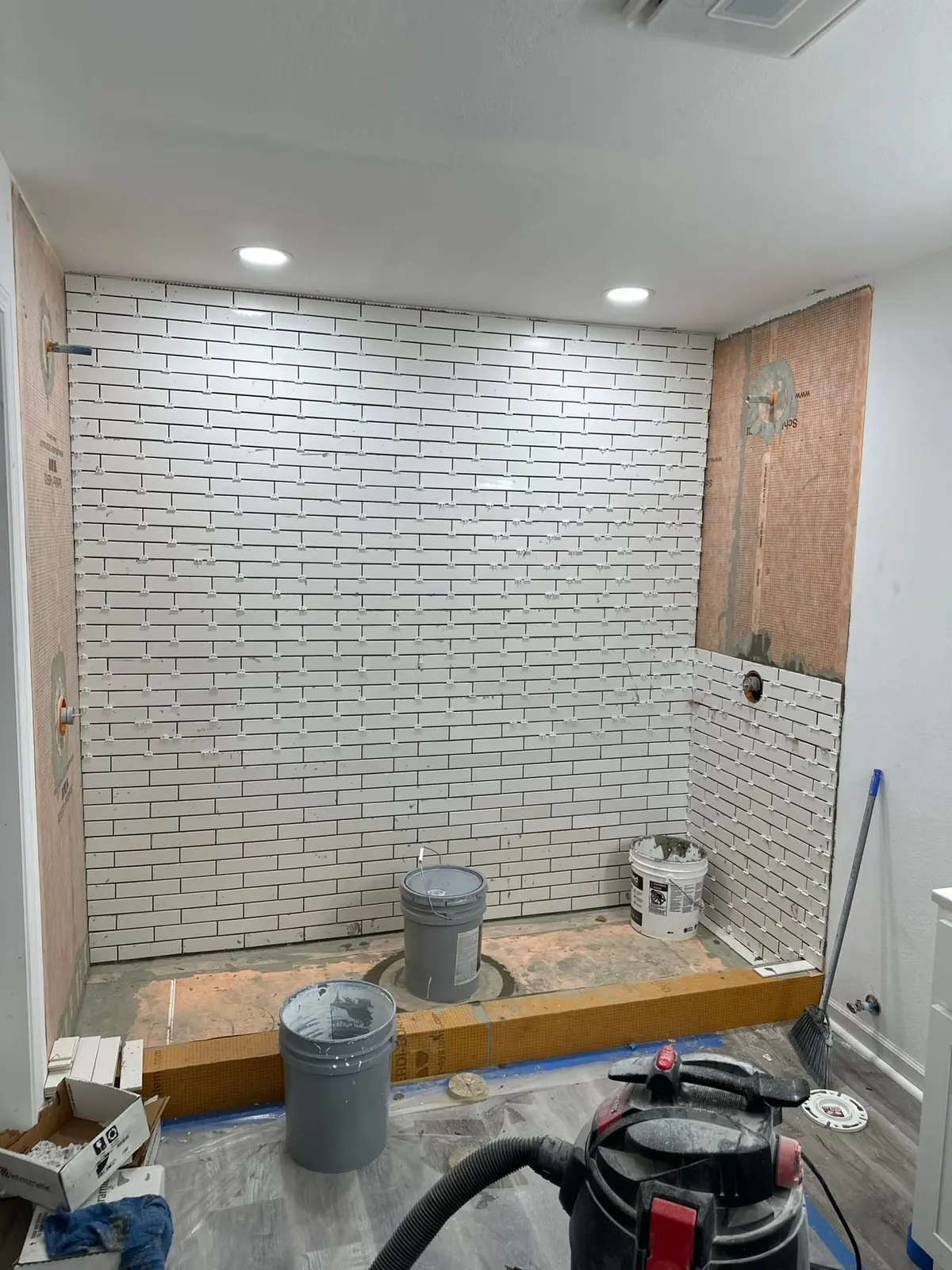 Storm-Damaged Brick Ranch Rebuilt with New Addition — Progress photo 3