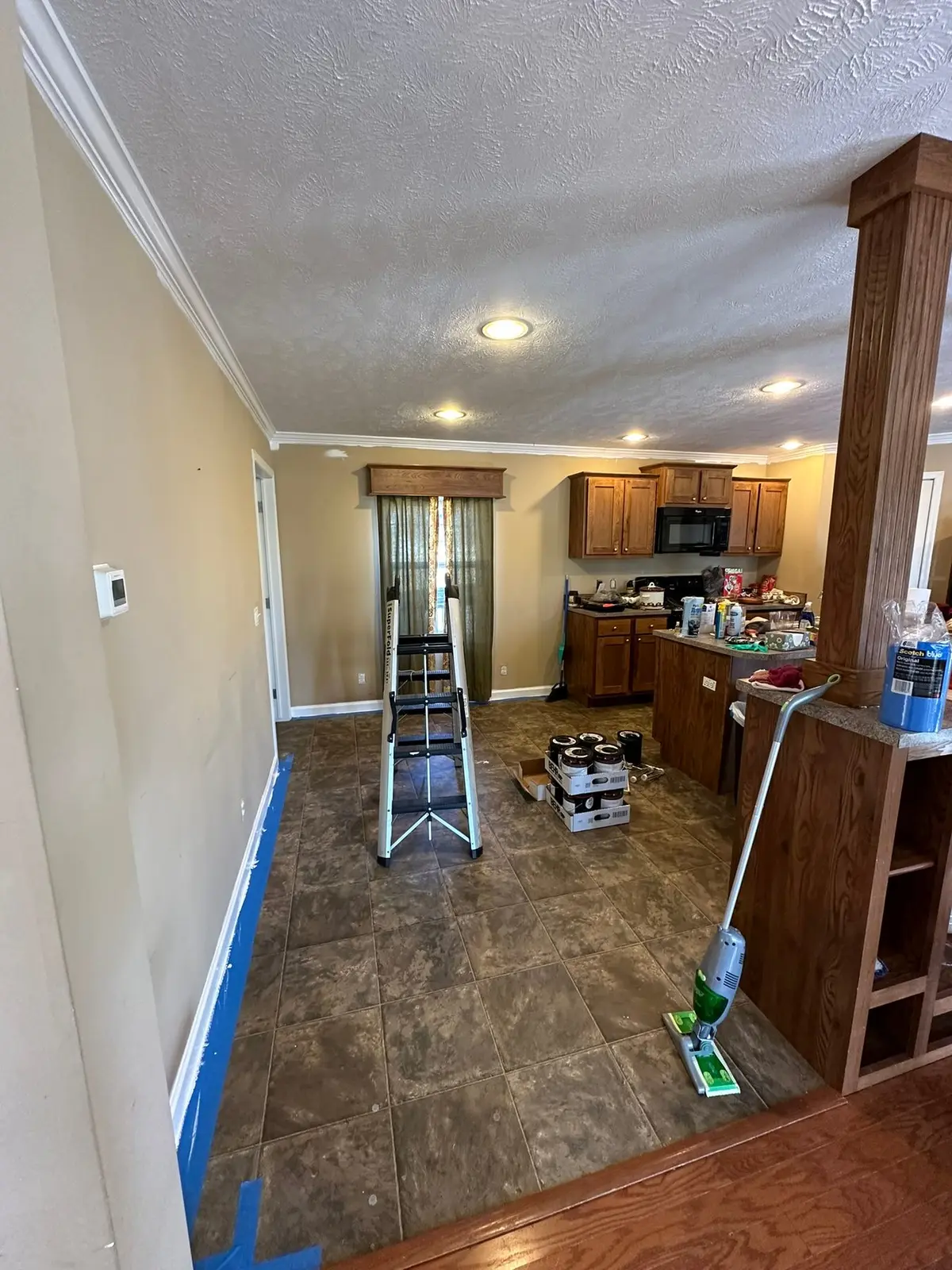 Bedrooms Carpet Replaced with Wood-Look Floor — Before photo 8