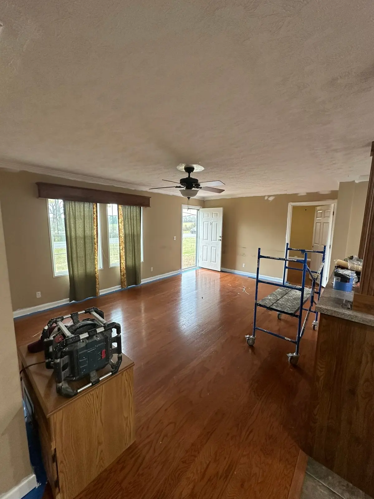 Bedrooms Carpet Replaced with Wood-Look Floor — Progress photo 3