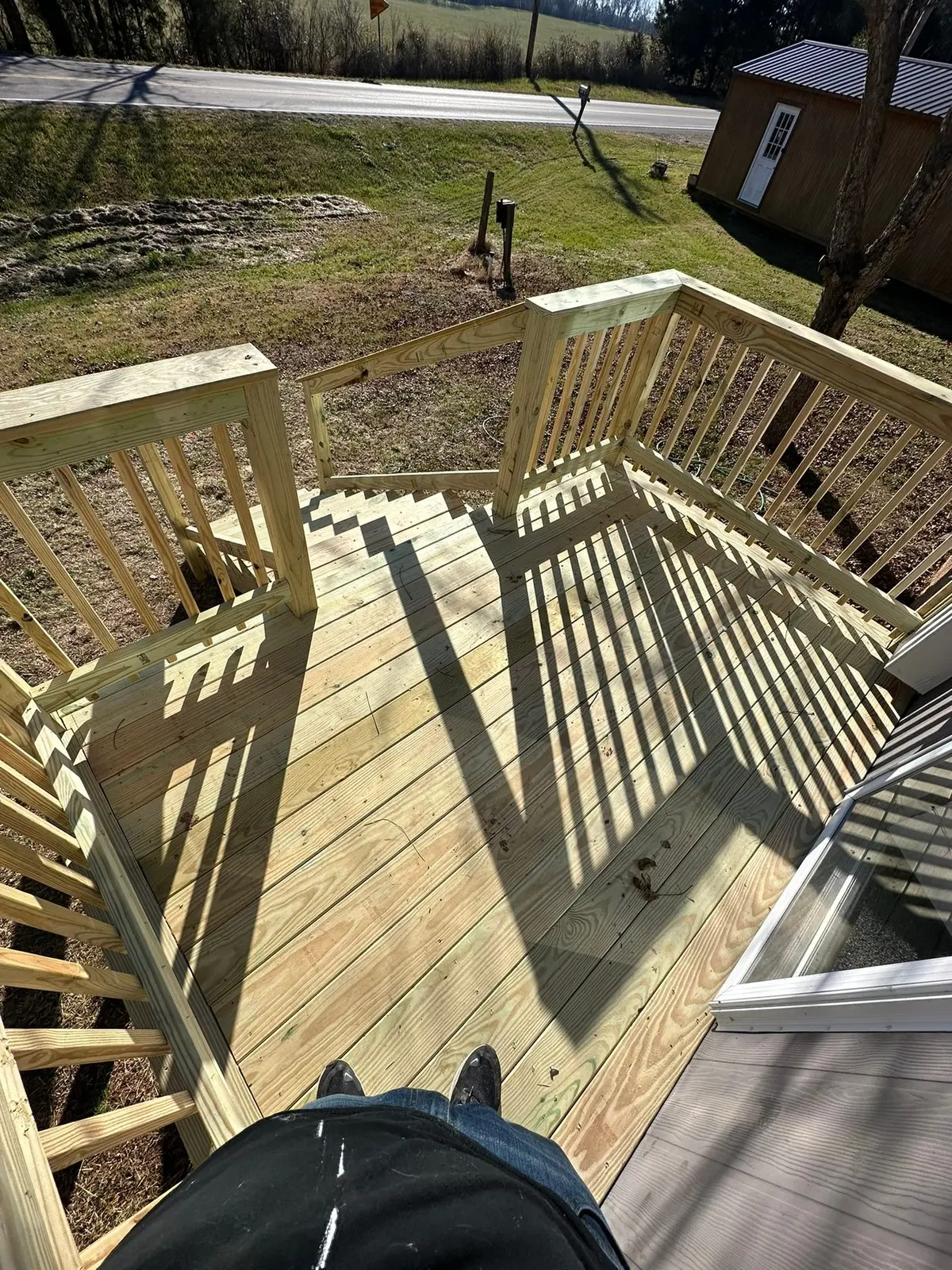 New Front Porch Deck and Steps — finished photo 3