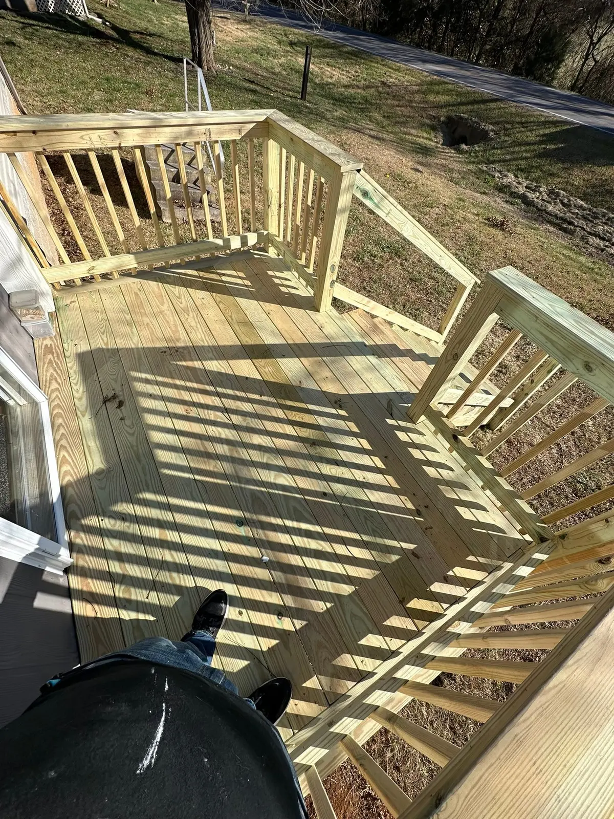 New Front Porch Deck and Steps — finished photo 4