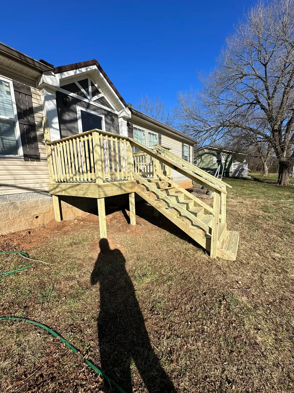 New Front Porch Deck and Steps — finished photo 2
