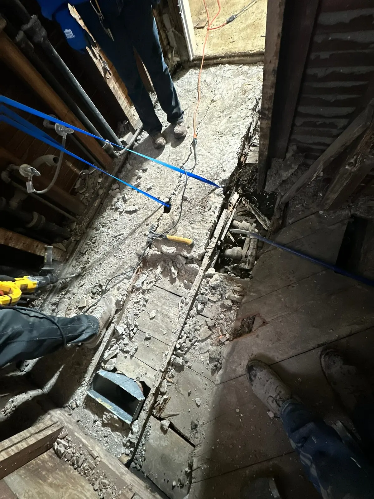 Rotted Bathroom Gutted, Floor Framing Rebuilt — progress photo 5