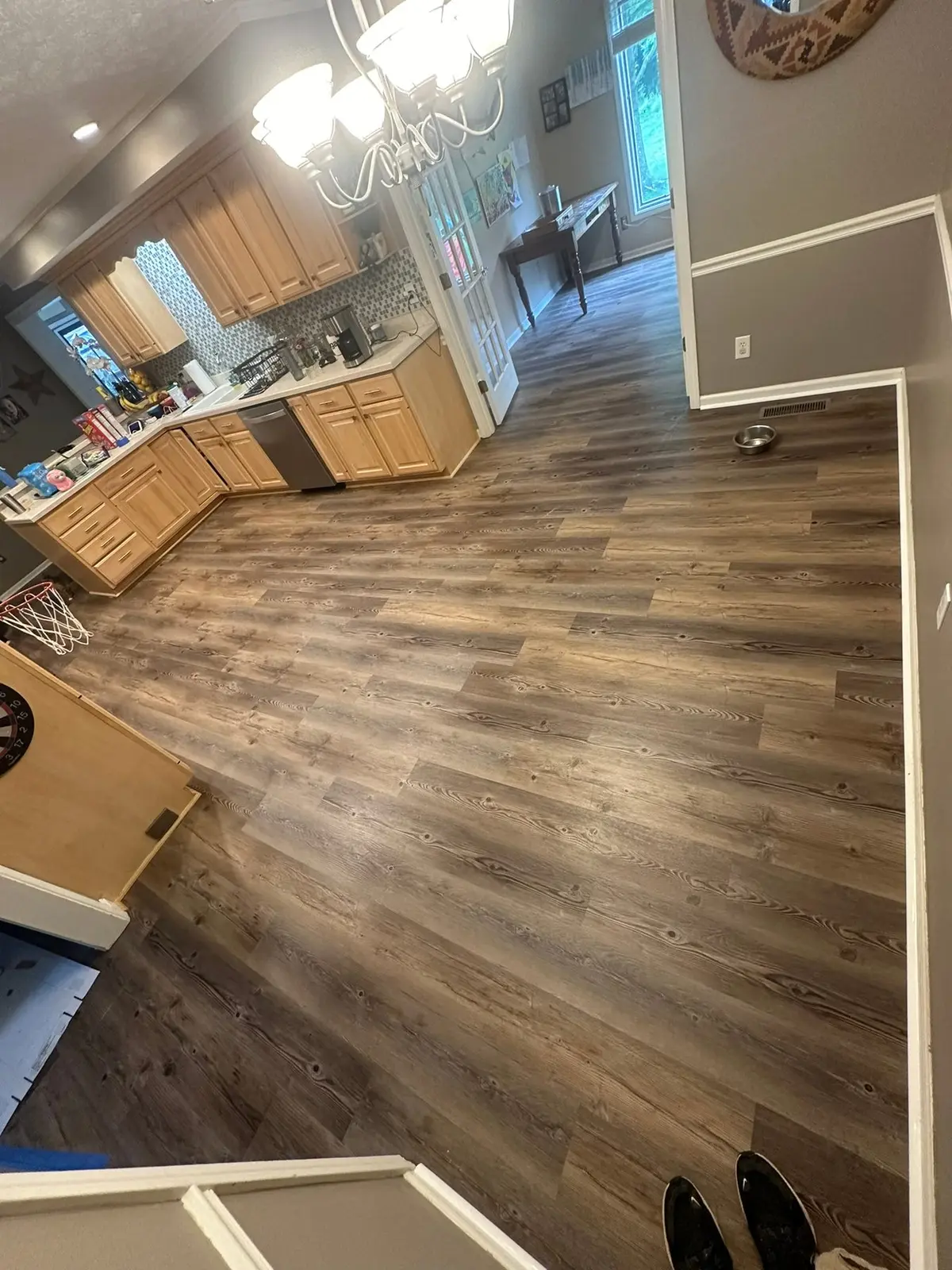 Carpet and Old Floors Replaced with Wood-Look Plank — finished photo 5