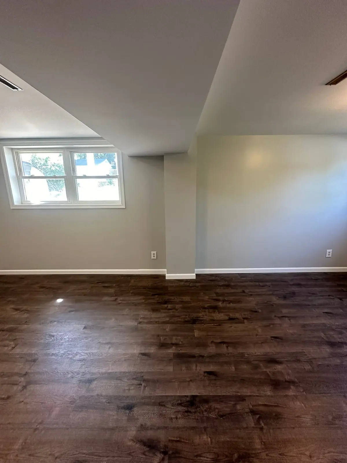 Lower-Level Remodel, Paneling to Drywall with New Floor — finished photo 10