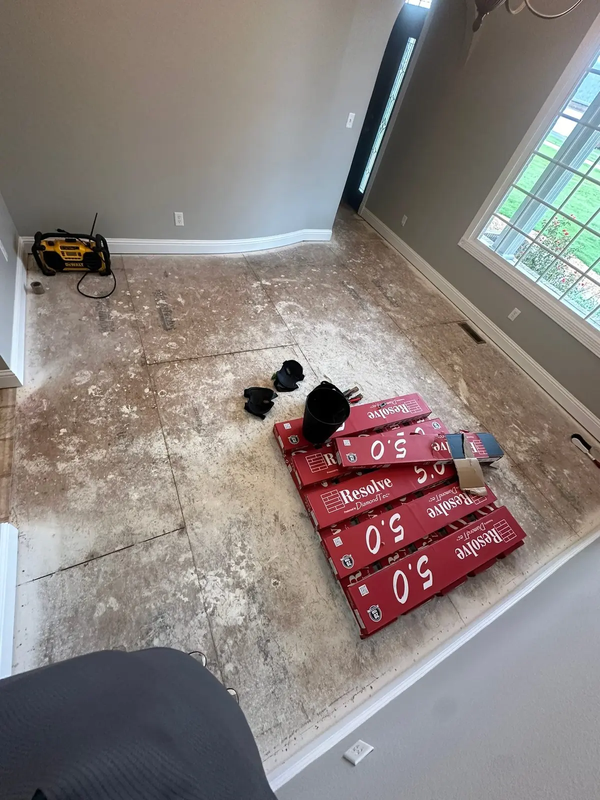 Tile Floor Tear-Out for New Floors — progress photo 3