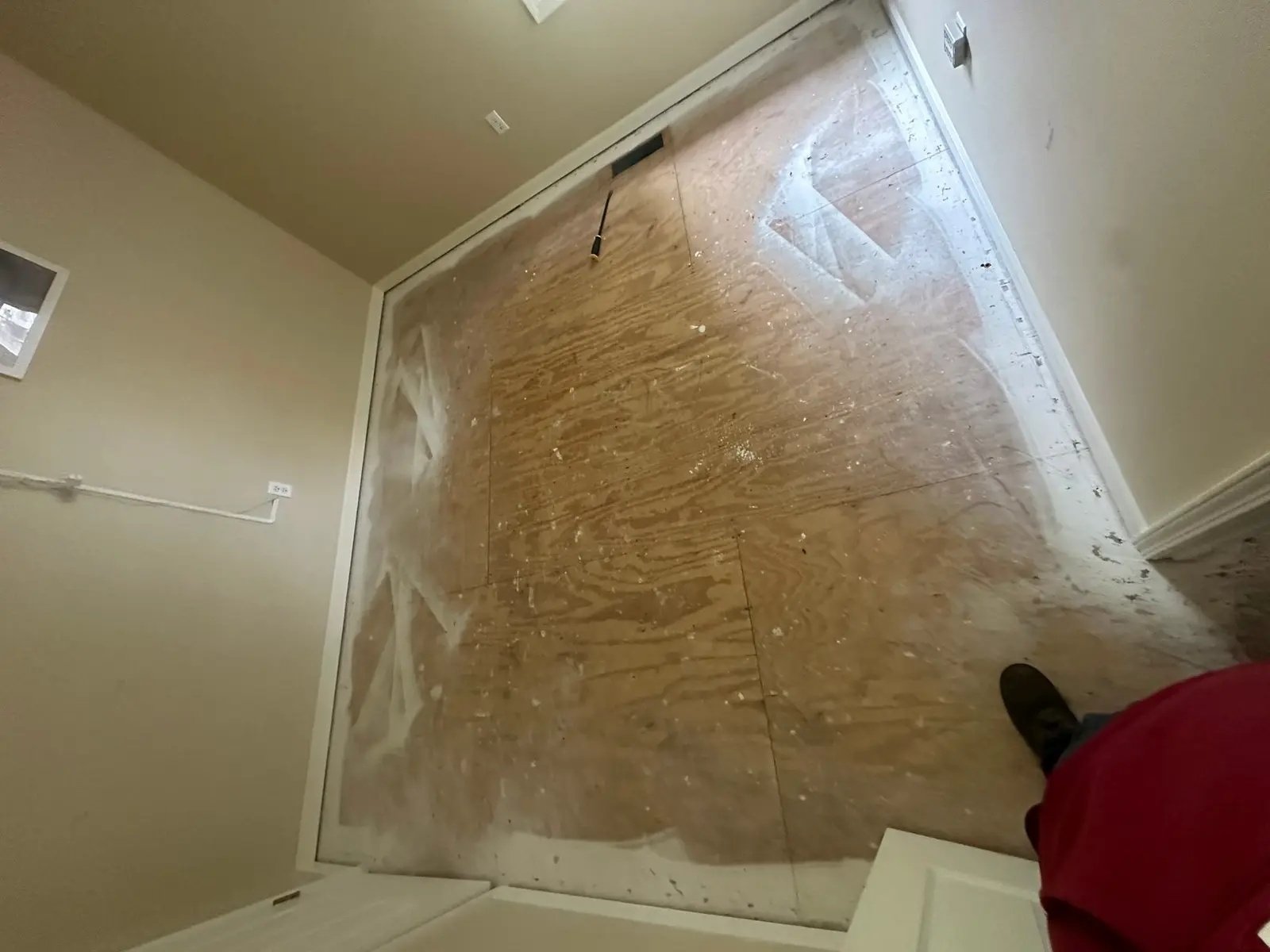 Whole-House Floor Tear-Out, New Subfloor and Wood-Look Plank — Demo photo 1