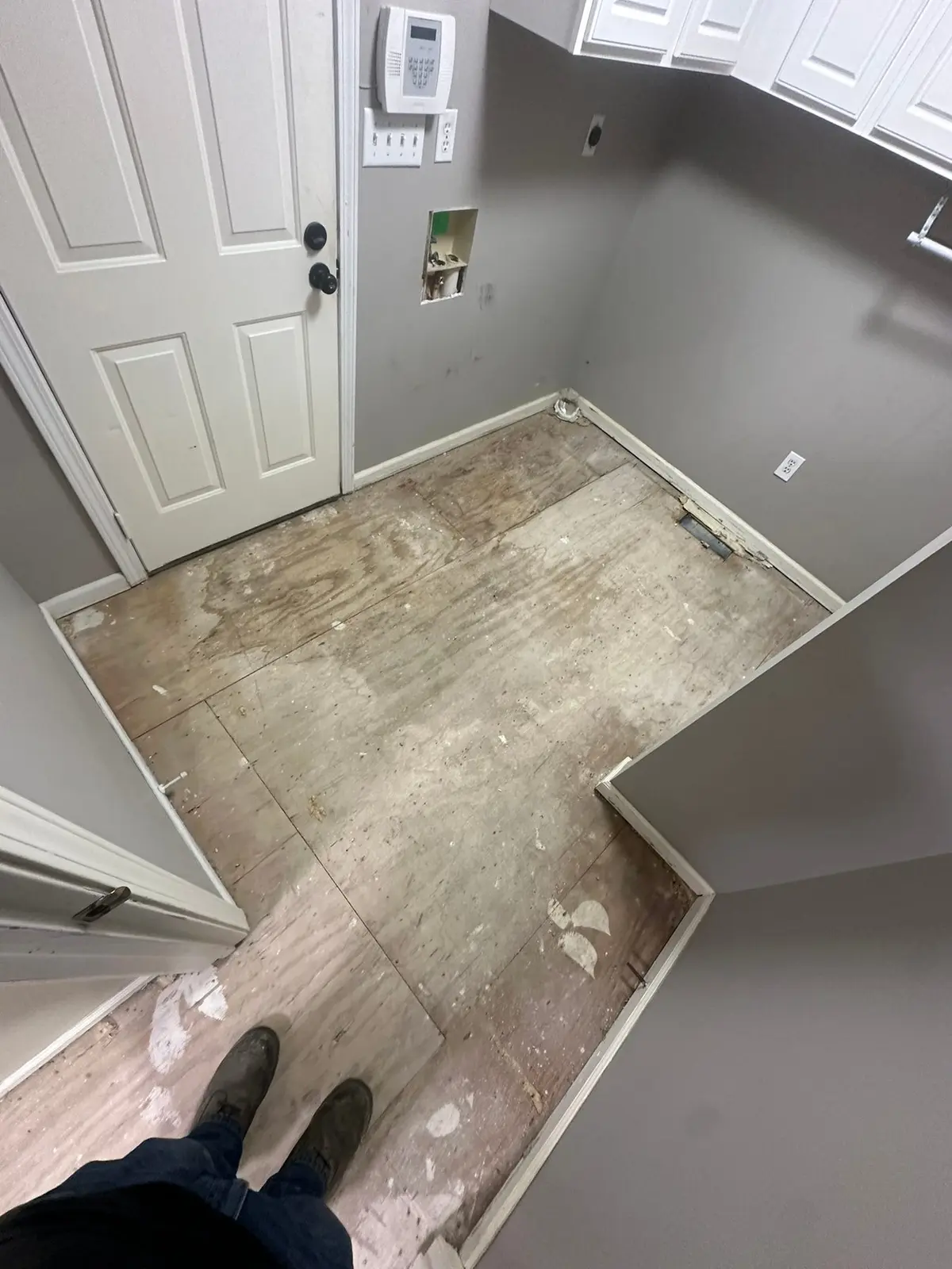 Whole-House Floor Tear-Out, New Subfloor and Wood-Look Plank — Progress photo 3