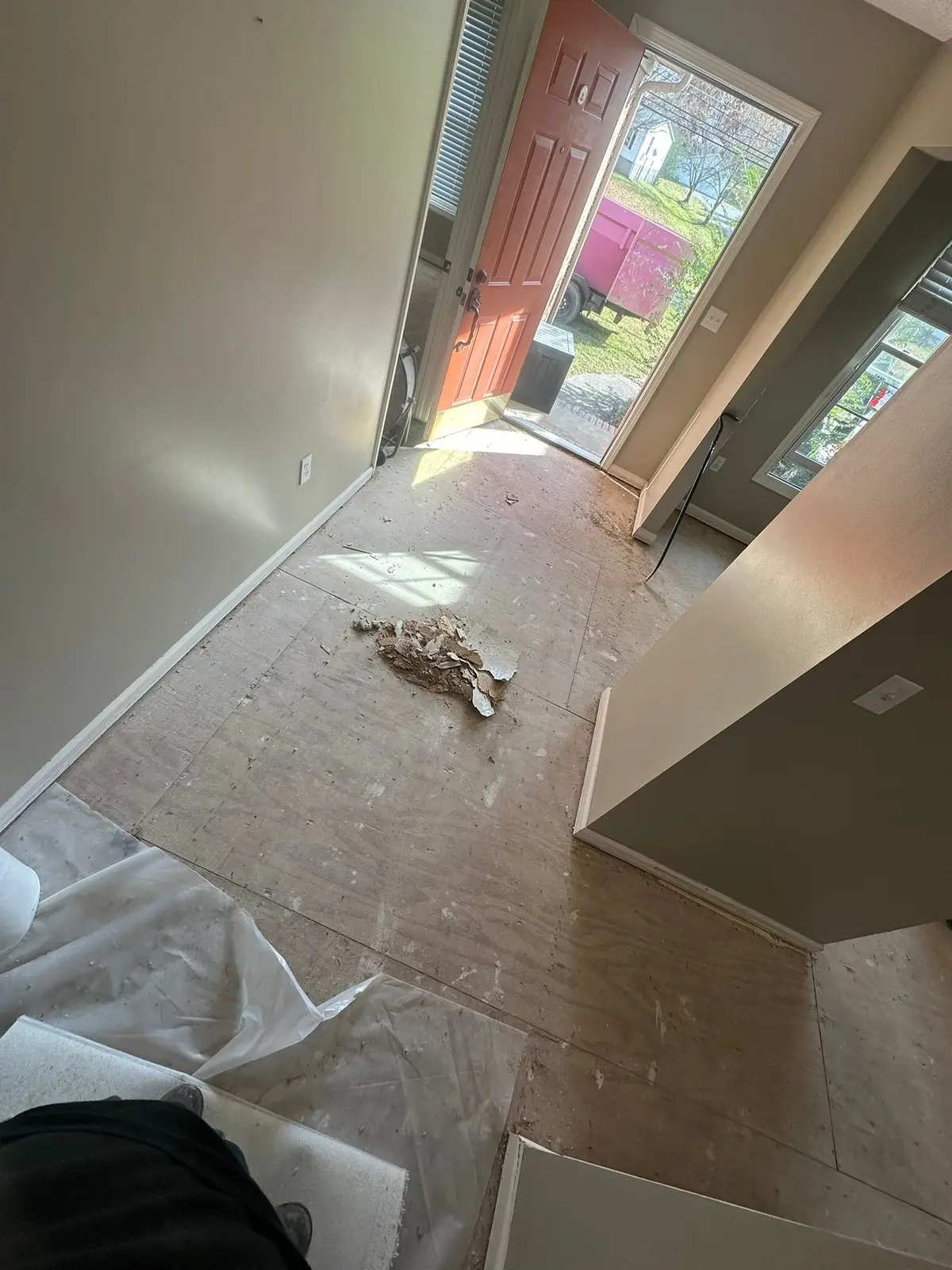 Whole-House Floor Tear-Out, New Subfloor and Wood-Look Plank — Progress photo 7