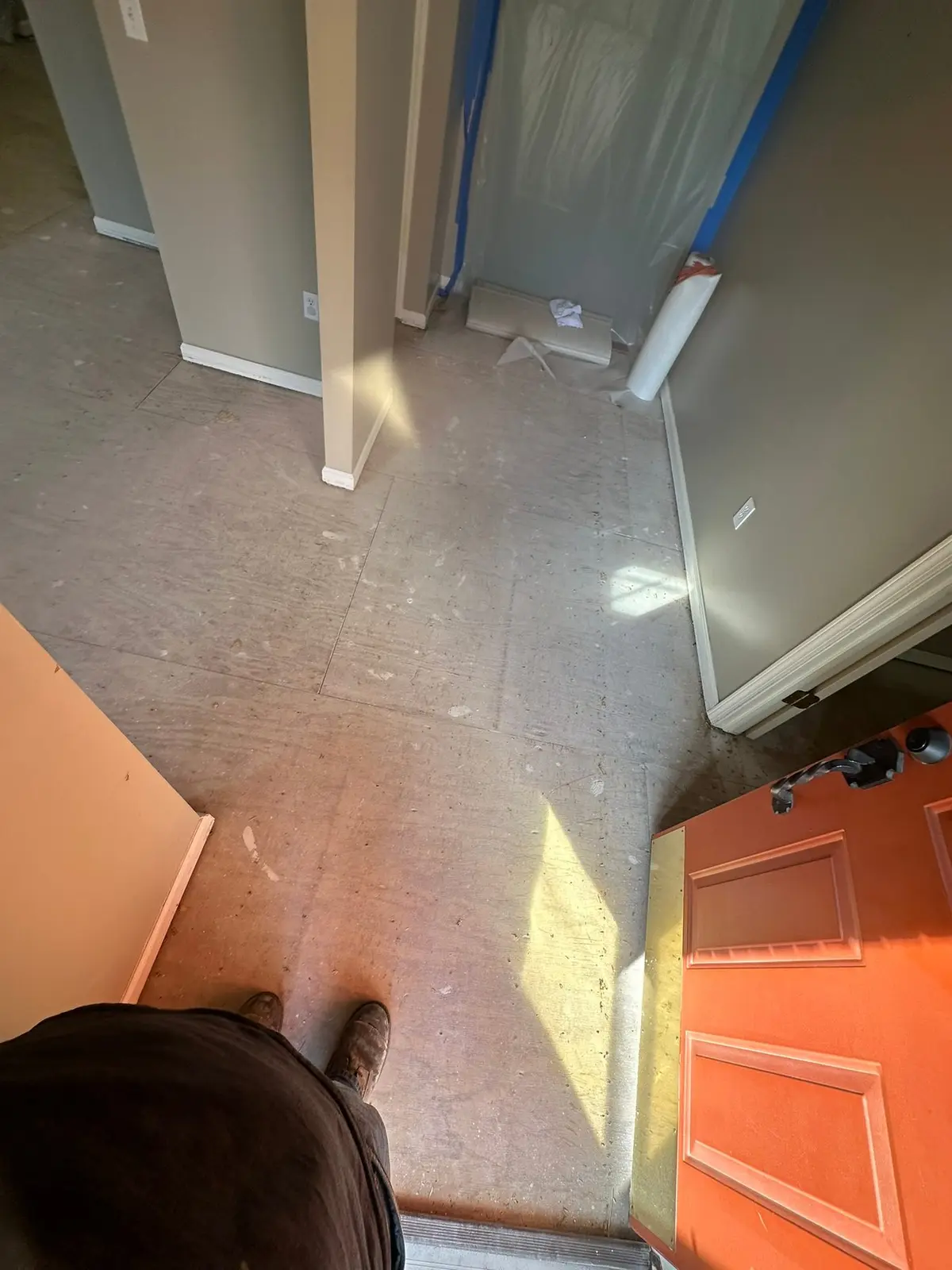 Whole-House Floor Tear-Out, New Subfloor and Wood-Look Plank — Progress photo 8