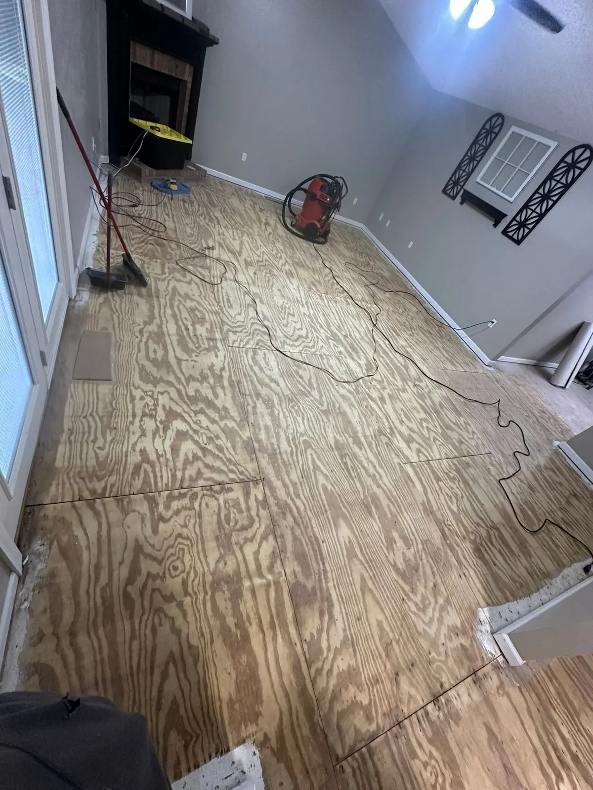 Whole-House Floor Tear-Out, New Subfloor and Wood-Look Plank — Progress photo 10