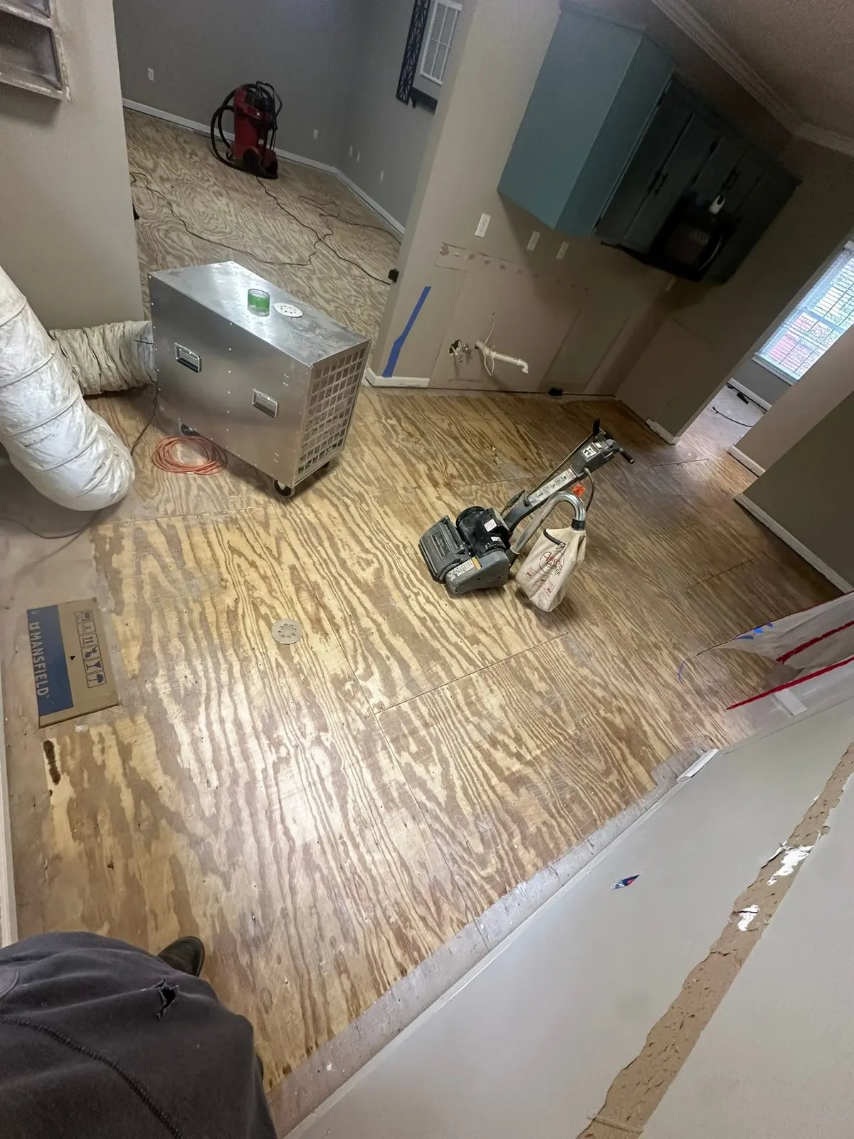 Whole-House Floor Tear-Out, New Subfloor and Wood-Look Plank — Progress photo 11