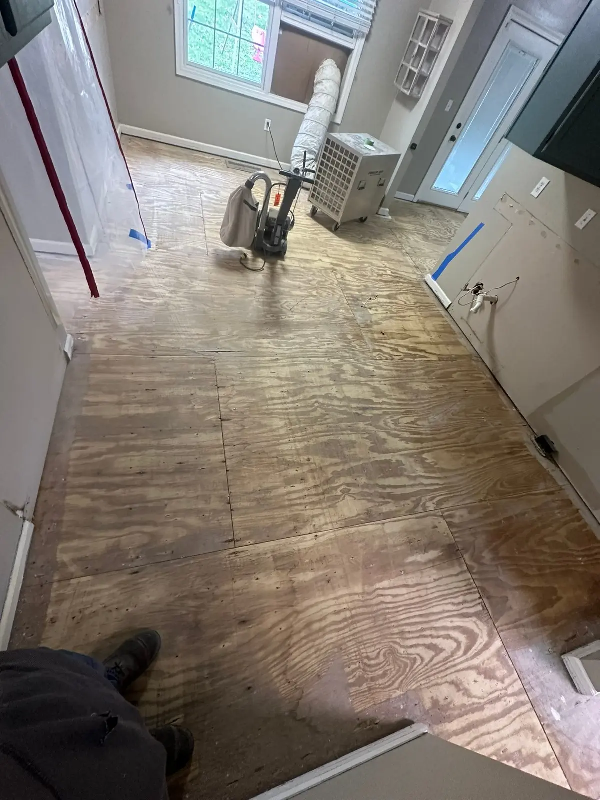 Whole-House Floor Tear-Out, New Subfloor and Wood-Look Plank — Progress photo 12
