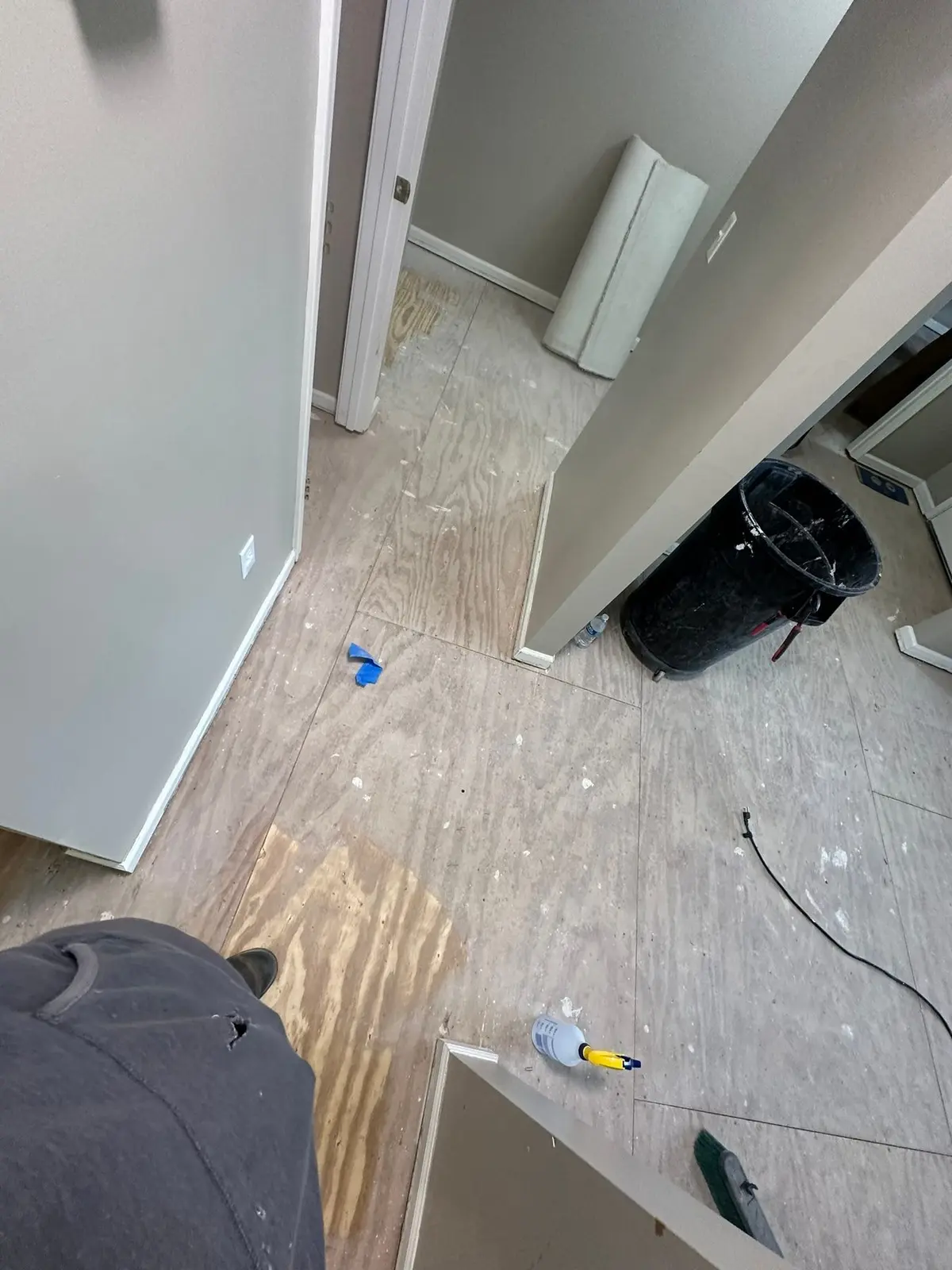 Whole-House Floor Tear-Out, New Subfloor and Wood-Look Plank — Progress photo 14