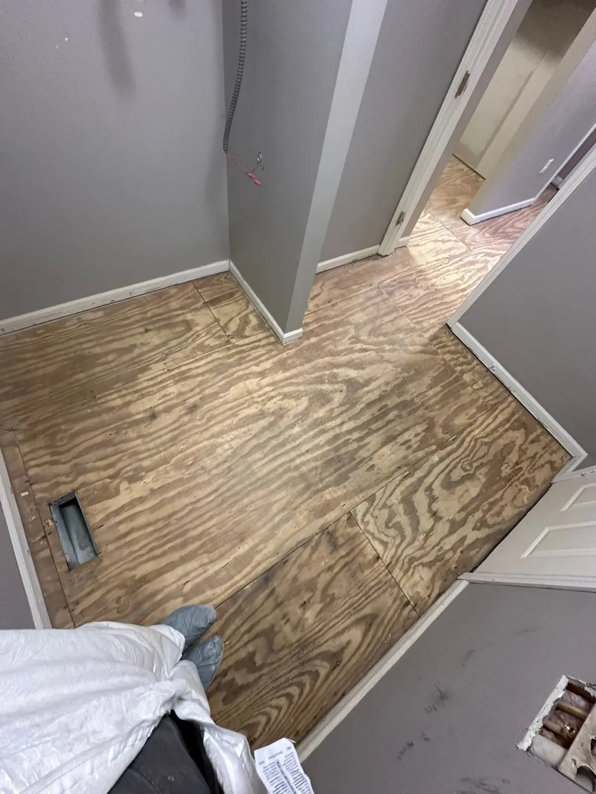 Whole-House Floor Tear-Out, New Subfloor and Wood-Look Plank — Progress photo 22