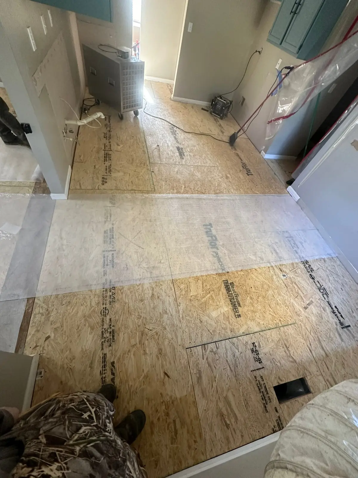 Whole-House Floor Tear-Out, New Subfloor and Wood-Look Plank — Progress photo 34