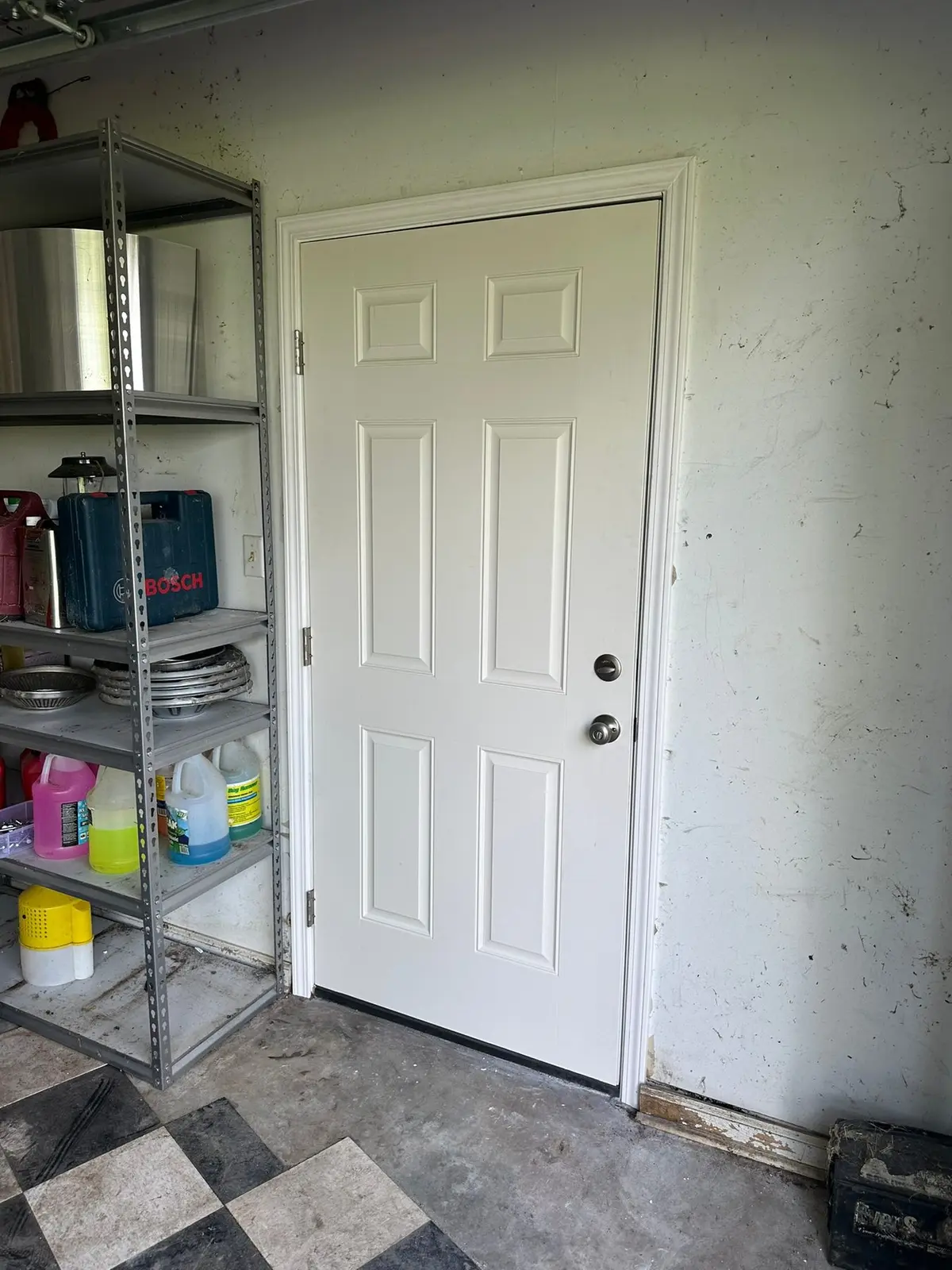 New Garage Side Door · original photo 2444