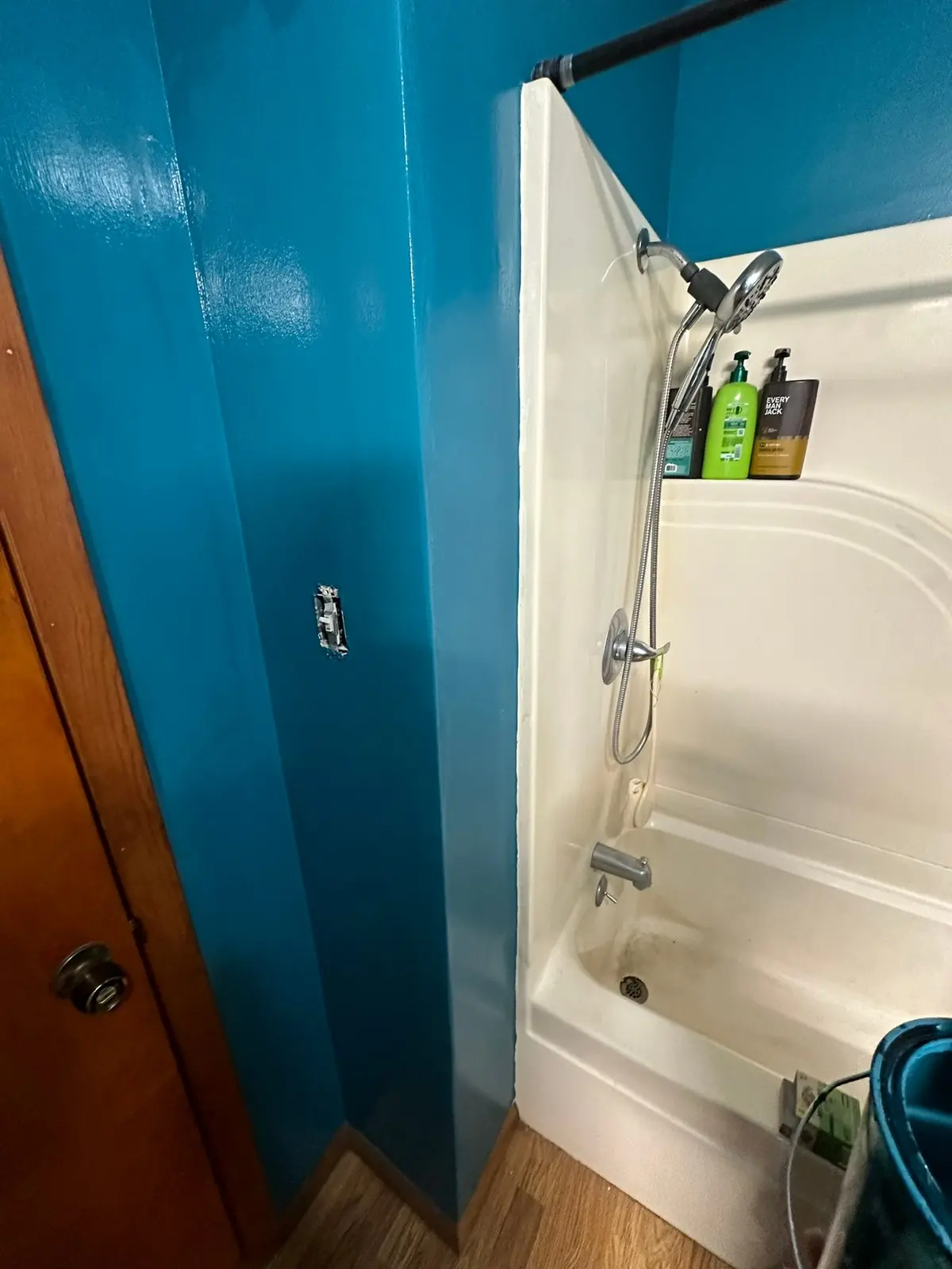 Teal Bathroom Repaint · original photo 1970