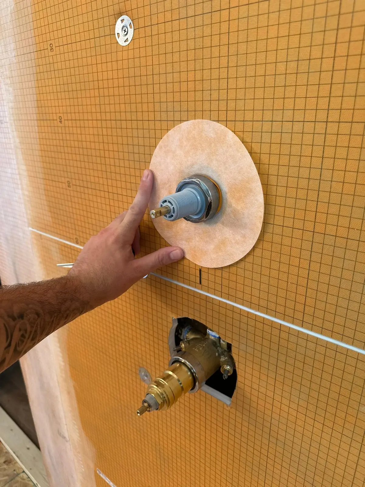 Master Bath Curbless Shower and Freestanding Tub — Progress photo 3