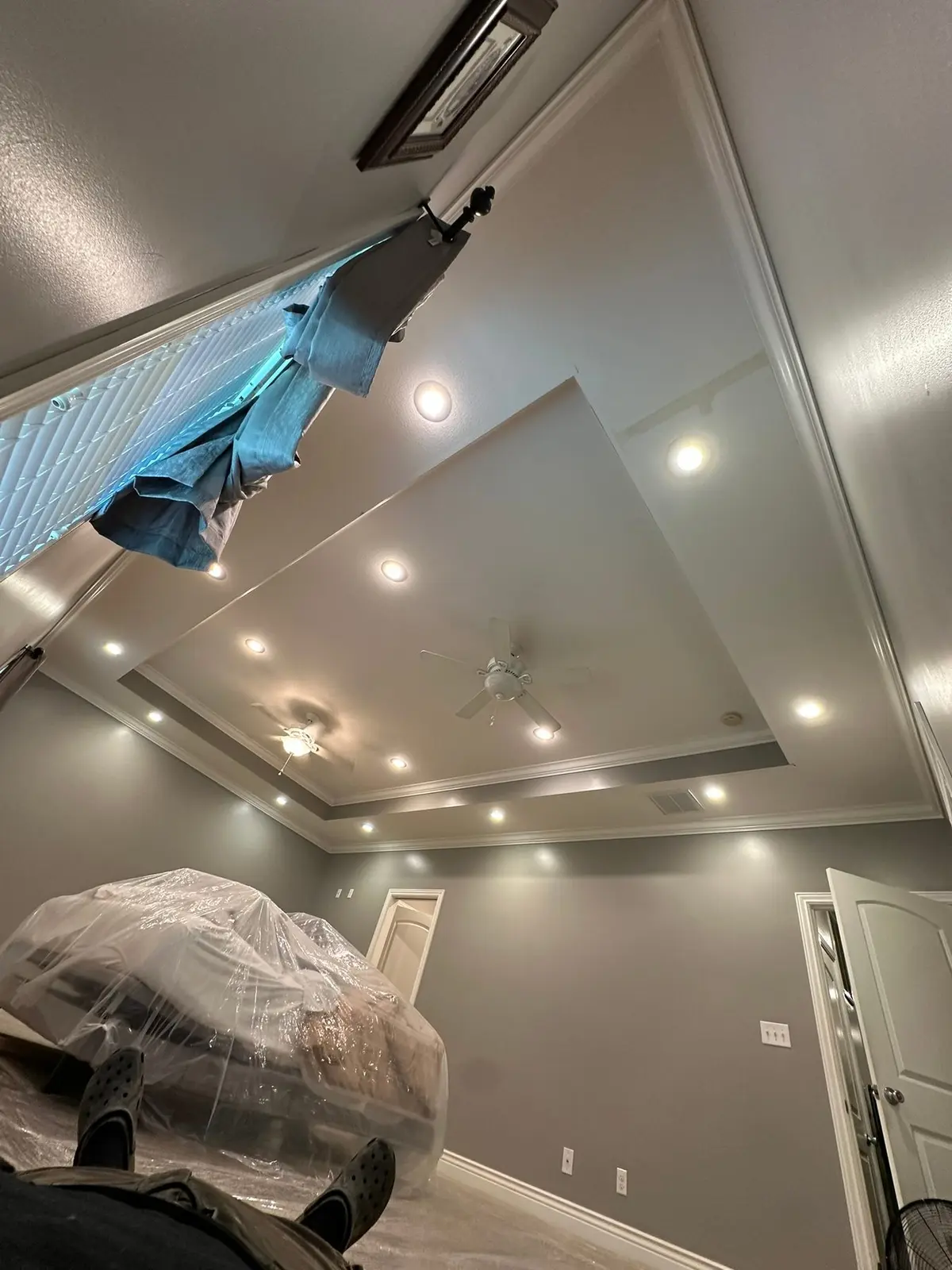 Multi-Room Interior with Tray Ceilings — Progress photo 6