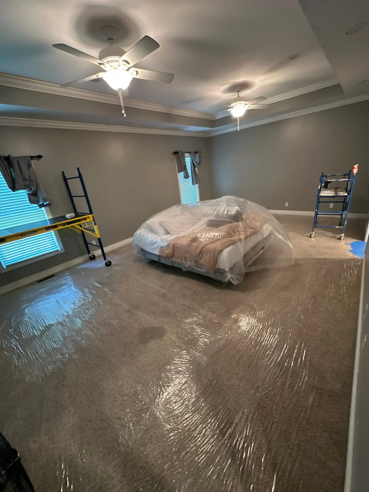 Multi-Room Interior with Tray Ceilings — Progress photo 8